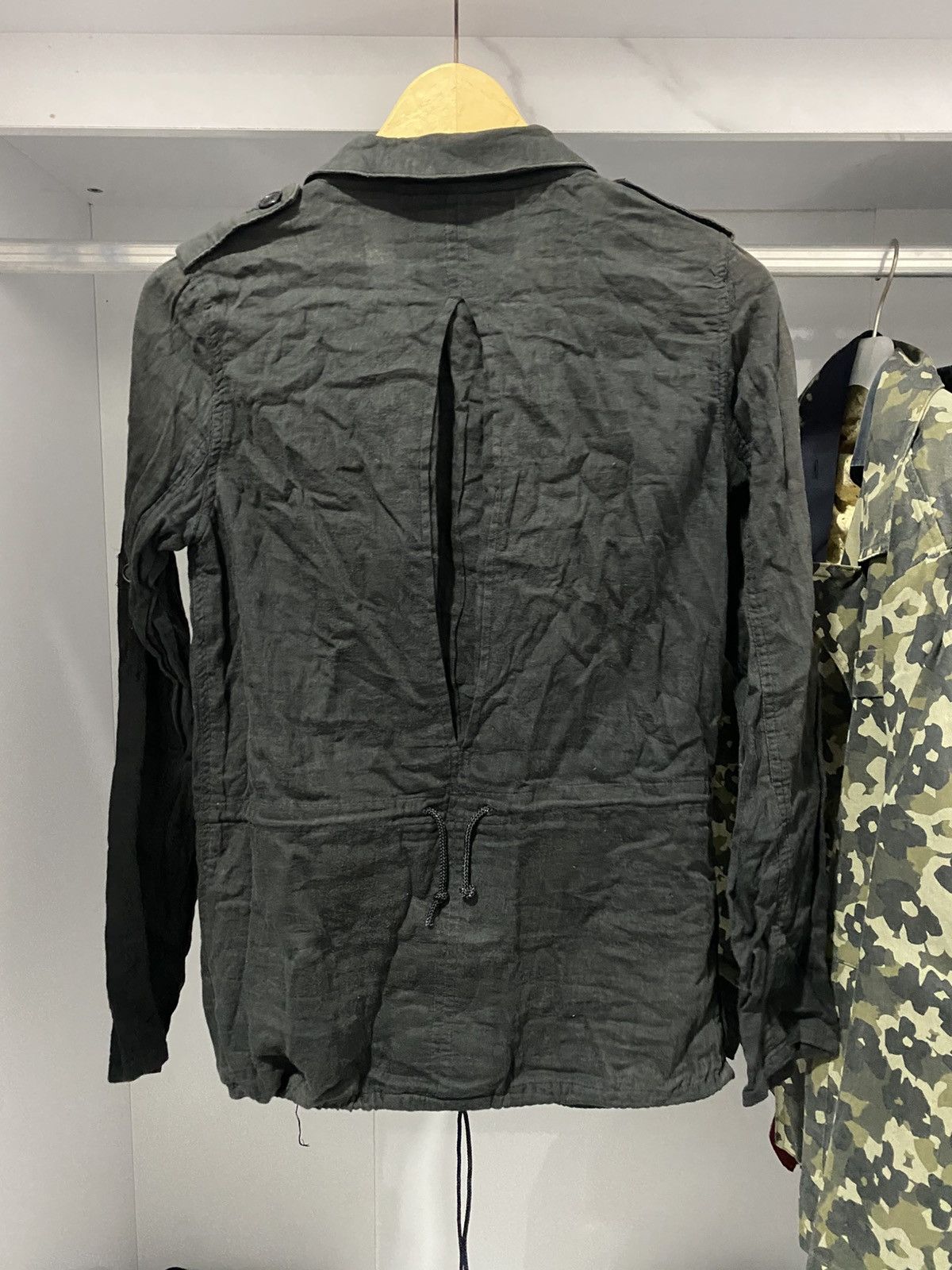 If Six Was Nine Japanese Linen Jacket Vkei 2000s Army Styled goa fuga Size US L / EU 52-54 / 3 - 4 Thumbnail