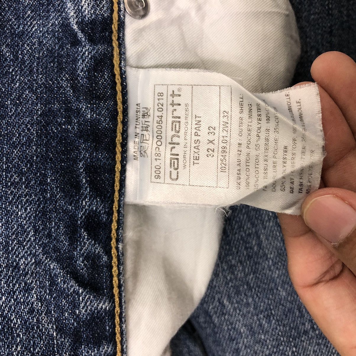 Carhartt 🔥True Vintage Distressed Denim Jeans Workers Carhartt WIP Size US 35 - 16 Thumbnail
