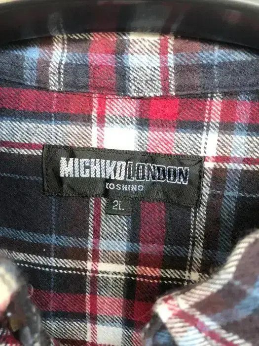 Michiko Koshino London Michiko Koshino London Plaid Tartan Flannel Shirt 👕 Size US L / EU 52-54 / 3 - 3 Thumbnail