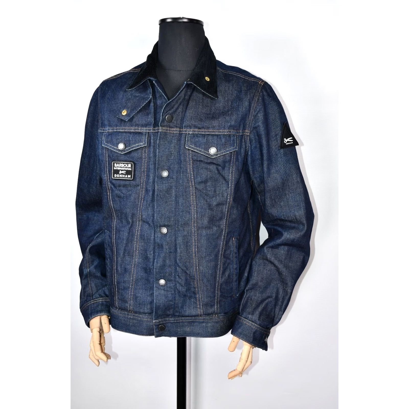 Barbour Barbour International X Denham X10 Year Anniversary Denim South Jacket L Men Regular Blue 100% Cotton Denim Jacket Jeans-style Vintage: No Size US L / EU 52-54 / 3 - 4 Thumbnail