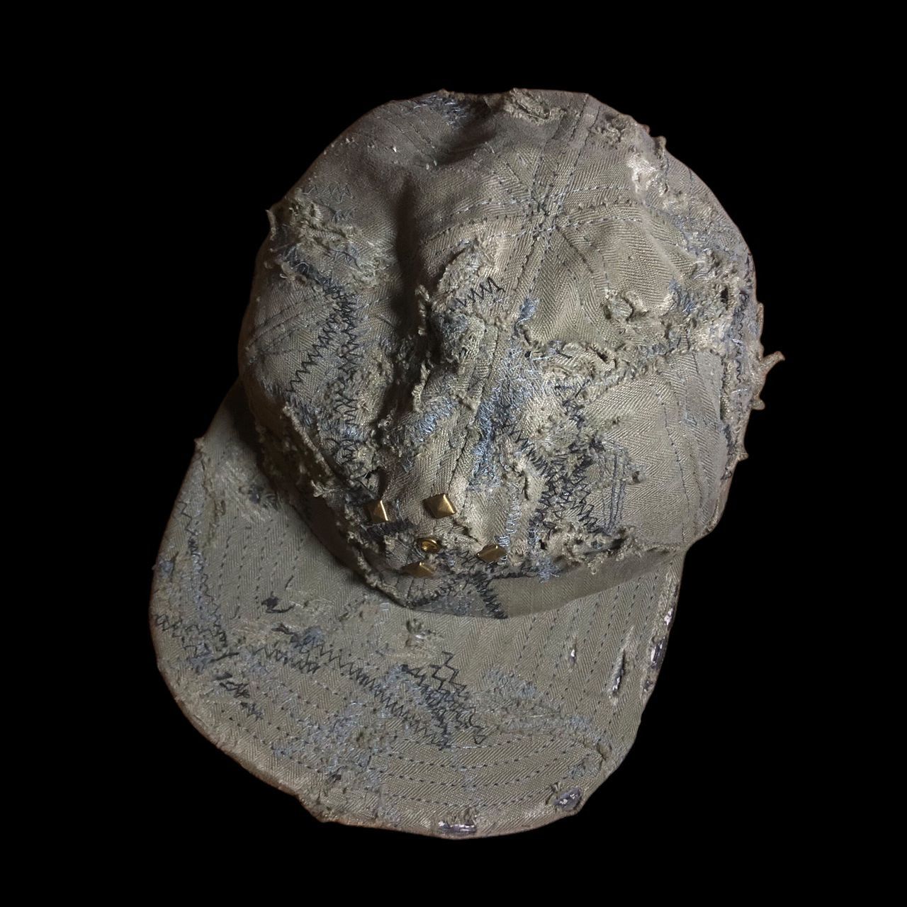 Japanese Brand Vintage Distressed Hat Custom Made Inspired Kapital Hat Size ONE SIZE - 2 Thumbnail