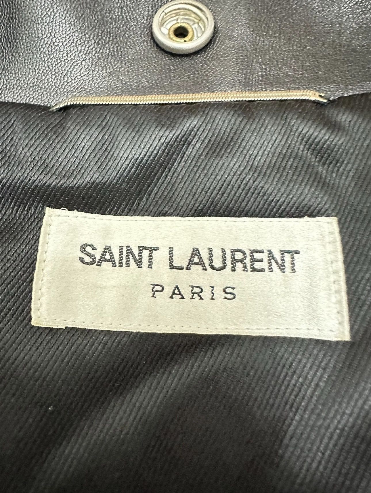 Saint Laurent Paris L01 Leather Jacket Sz. 54