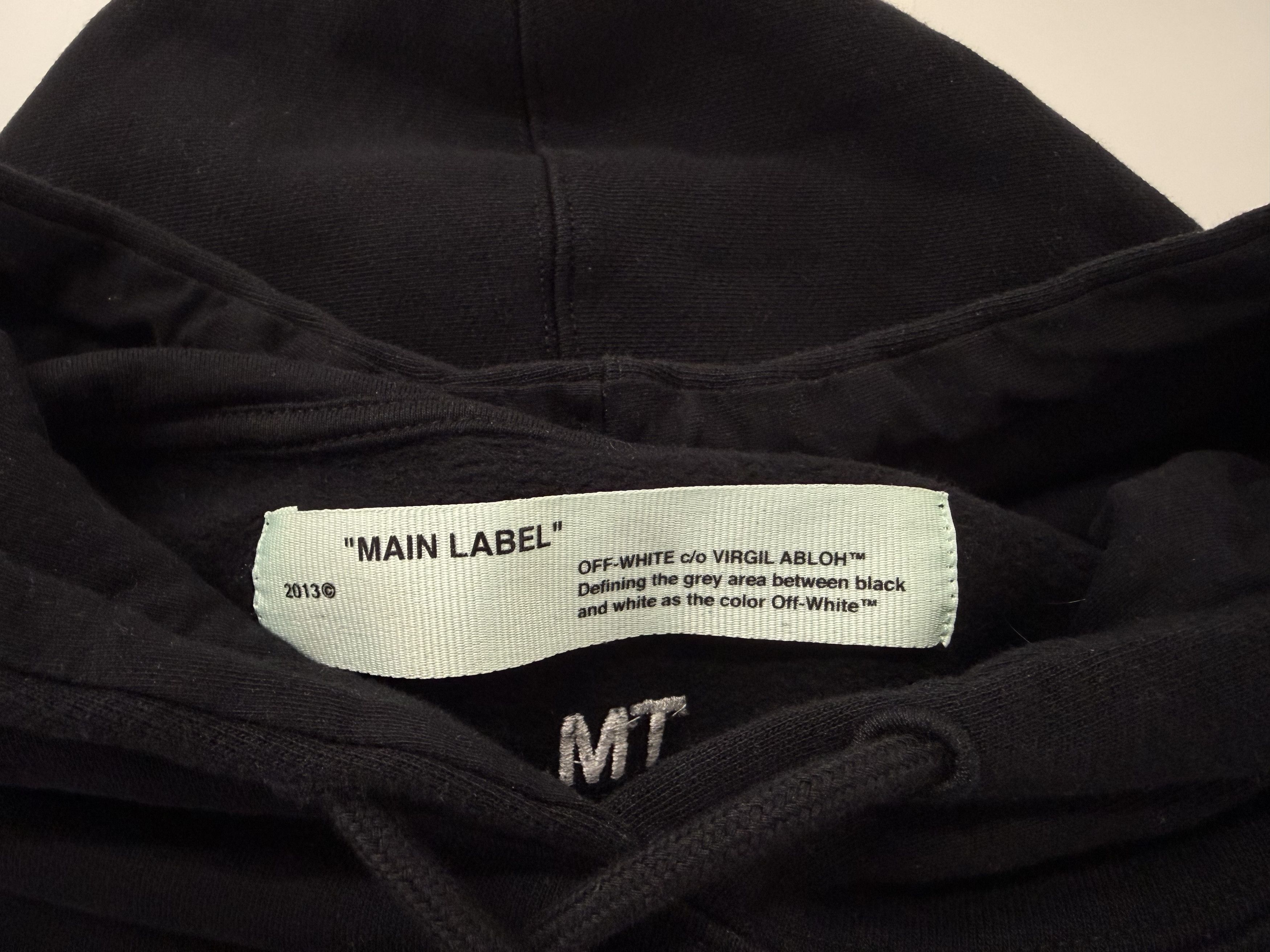 Off-White *USED* Women Off White Crop Hoodie - Black / Medium Size M / US 6-8 / IT 42-44 - 5 Thumbnail