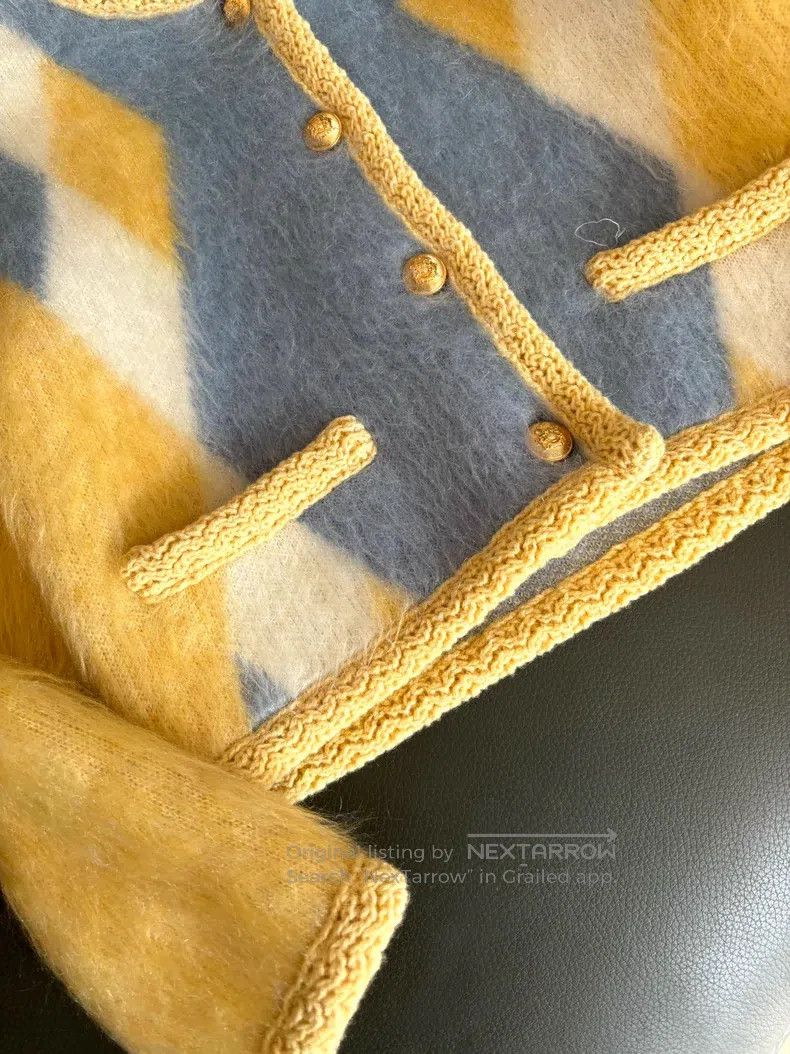 Celine CELINE Fleece Wool Mohair Cardigan Size XS / US 0-2 / IT 36-38 - 4 Thumbnail