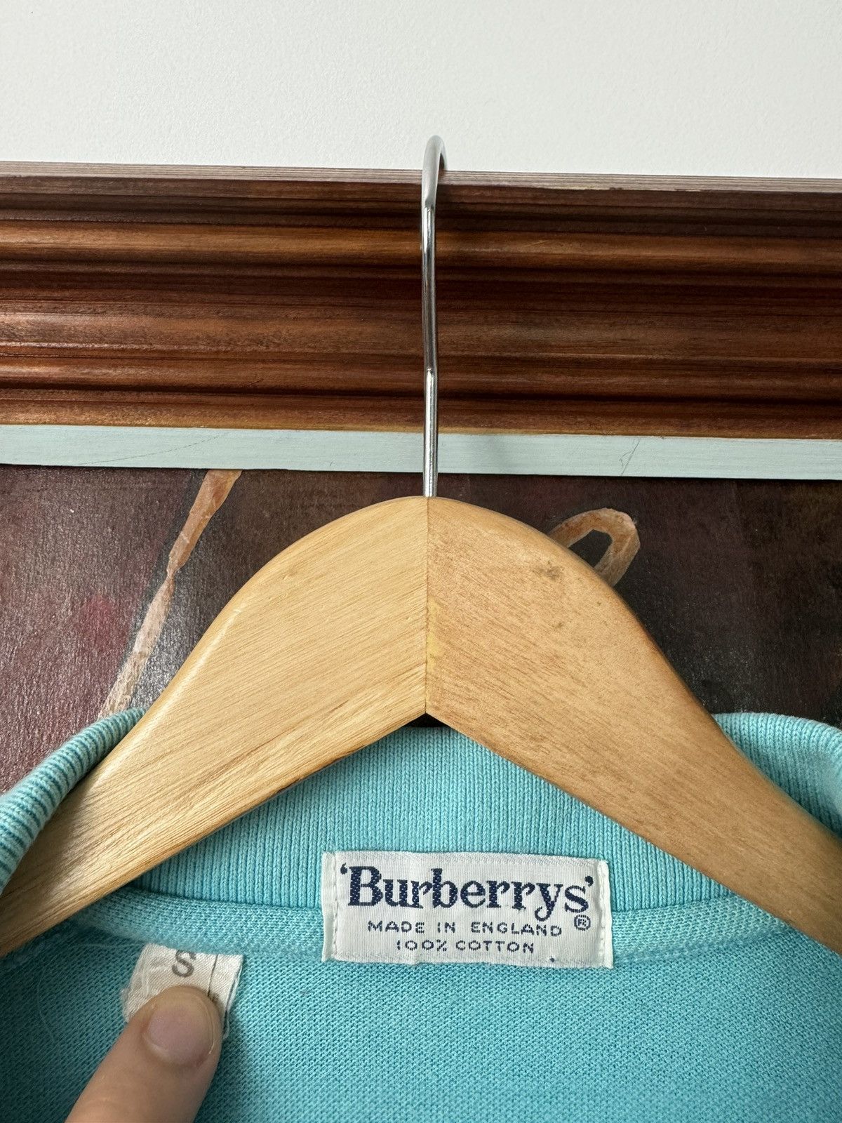 Burberry Vintage 90s Burberry Polo Tee Casual Mini Logo Designer Size US S / EU 44-46 / 1 - 5 Thumbnail