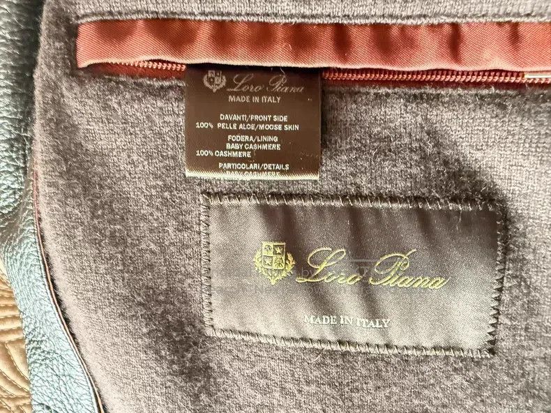 Loro Piana Loro Piana Deerskin and cashmere jacket, coffee color Size US XL / EU 56 / 4 - 7 Thumbnail
