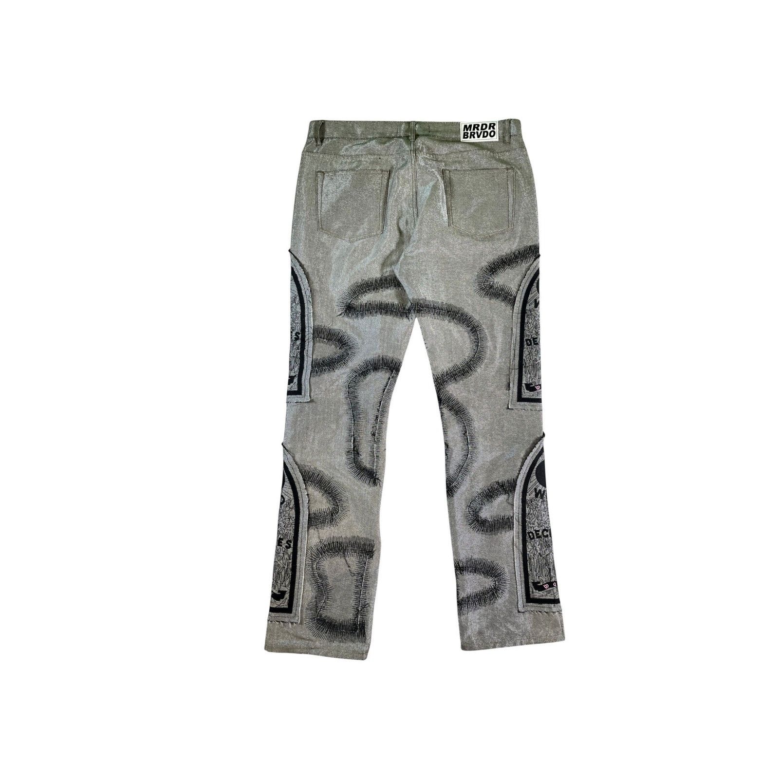 Who Decides War Who Decides War "Chrome Fusion" Denim Gray Jeans Size US 38 / EU 54 - 2 Thumbnail