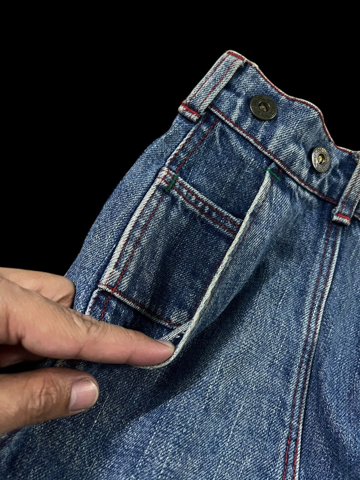 Casey Casey × Vintage × Wrangler 💥Baggy💥Vintage 80’s Casey Jones CJO X Wrangler Very Rare Size US 28 / EU 44 - 7 Thumbnail