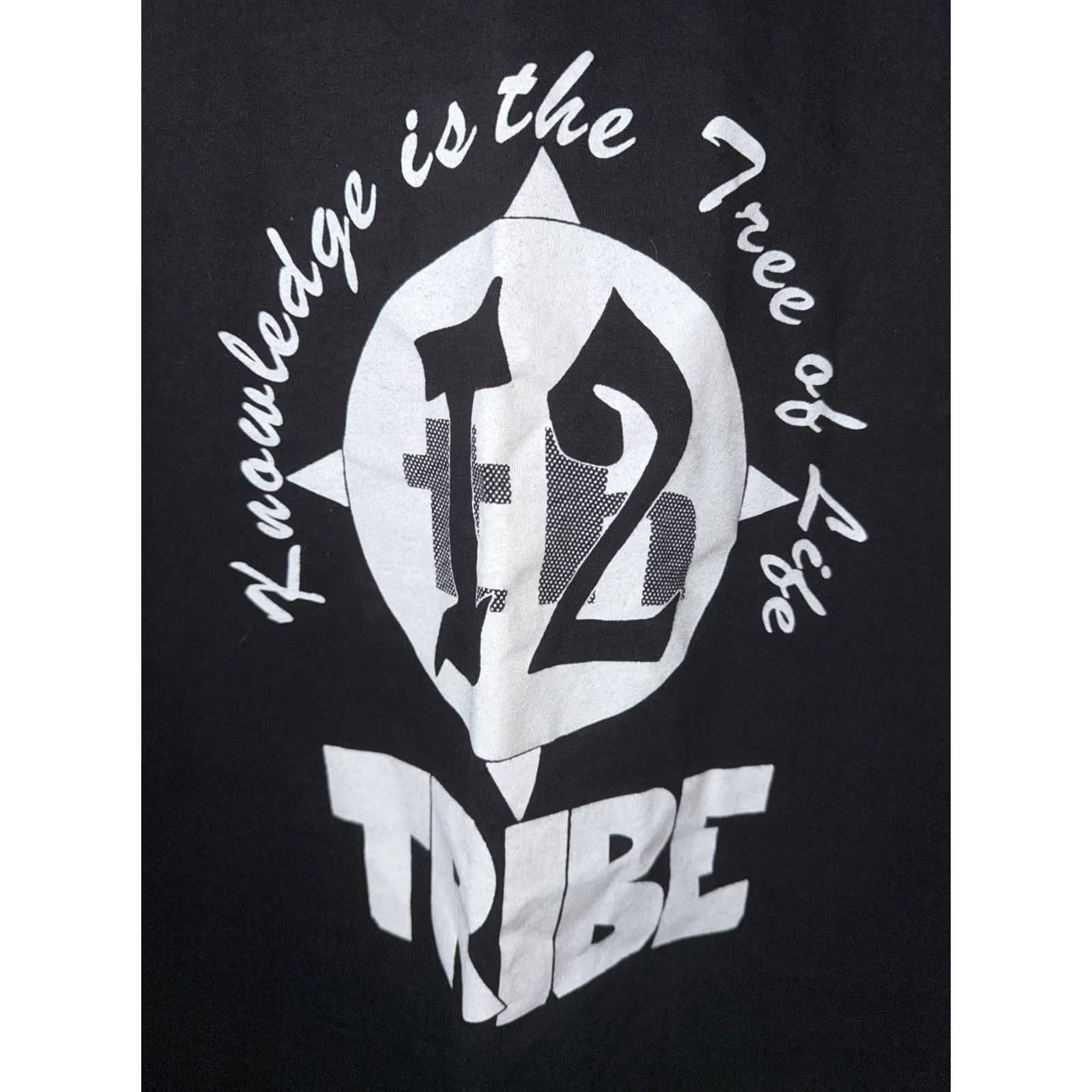 Alife VINTAGE 12th Tribe 144,000 Knowedge Is The Tree Of Life SINGLE STITCH T-Shirt Mens 2XL Black USA Mens Size US XXL / EU 58 / 5 - 3 Thumbnail