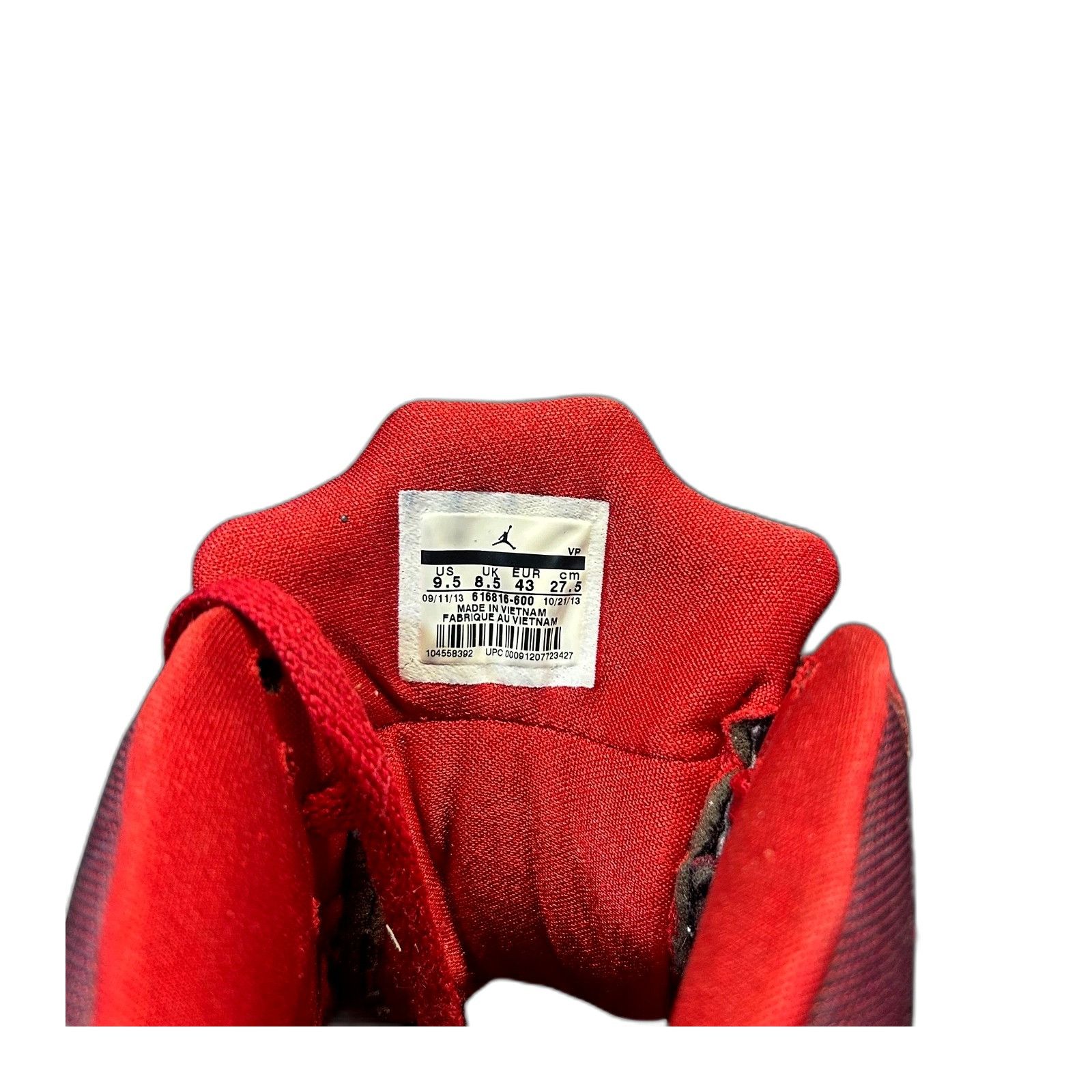 Jordan Brand Nike Mens Air Jordan Flight 45 High 616816-600 Red Basketbal Size US 9.5 / EU 42-43 - 8 Thumbnail