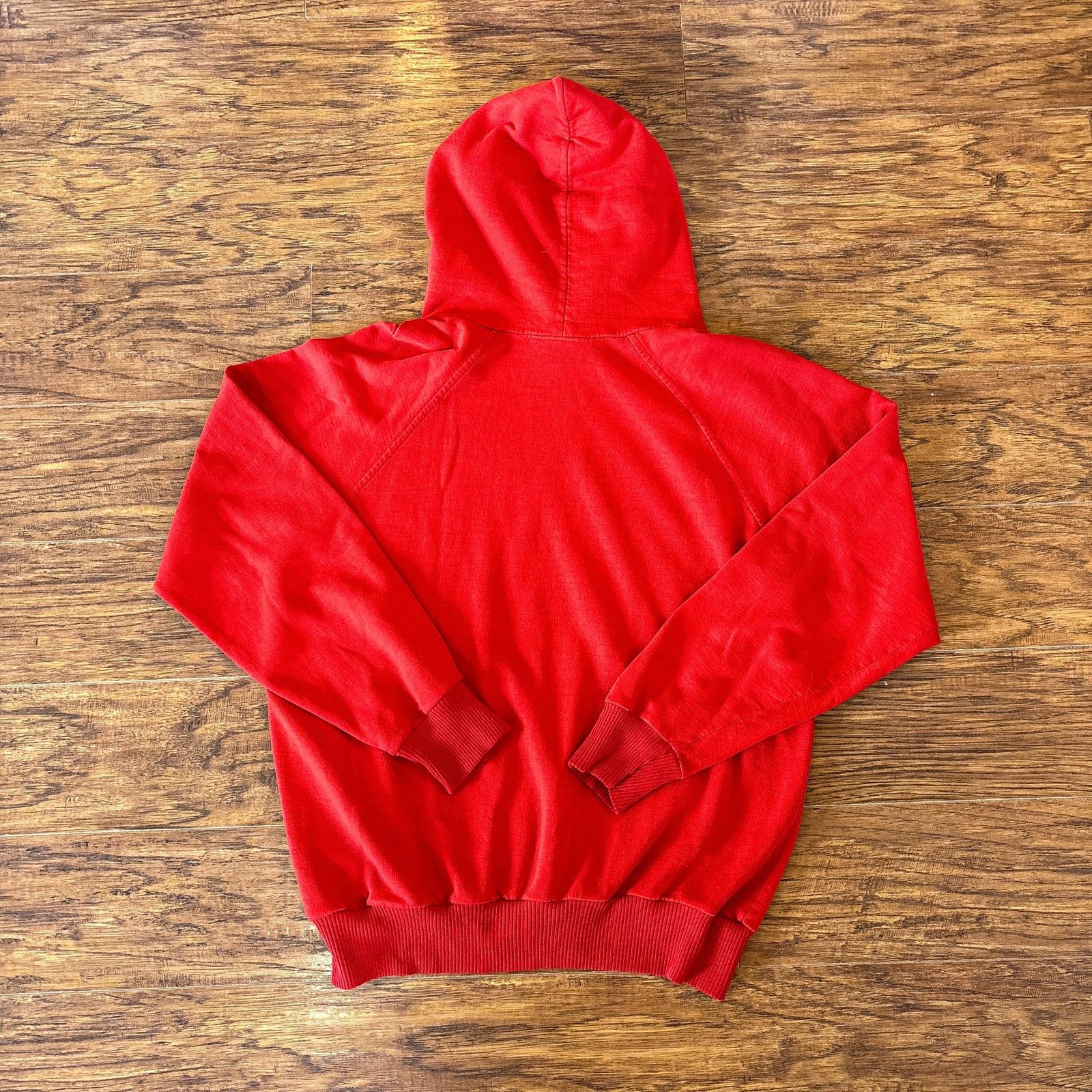Vintage Vtg Pep Actionwear Alberta Basketball Red Hoodie Sweatshirt Size US L / EU 52-54 / 3 - 3 Thumbnail