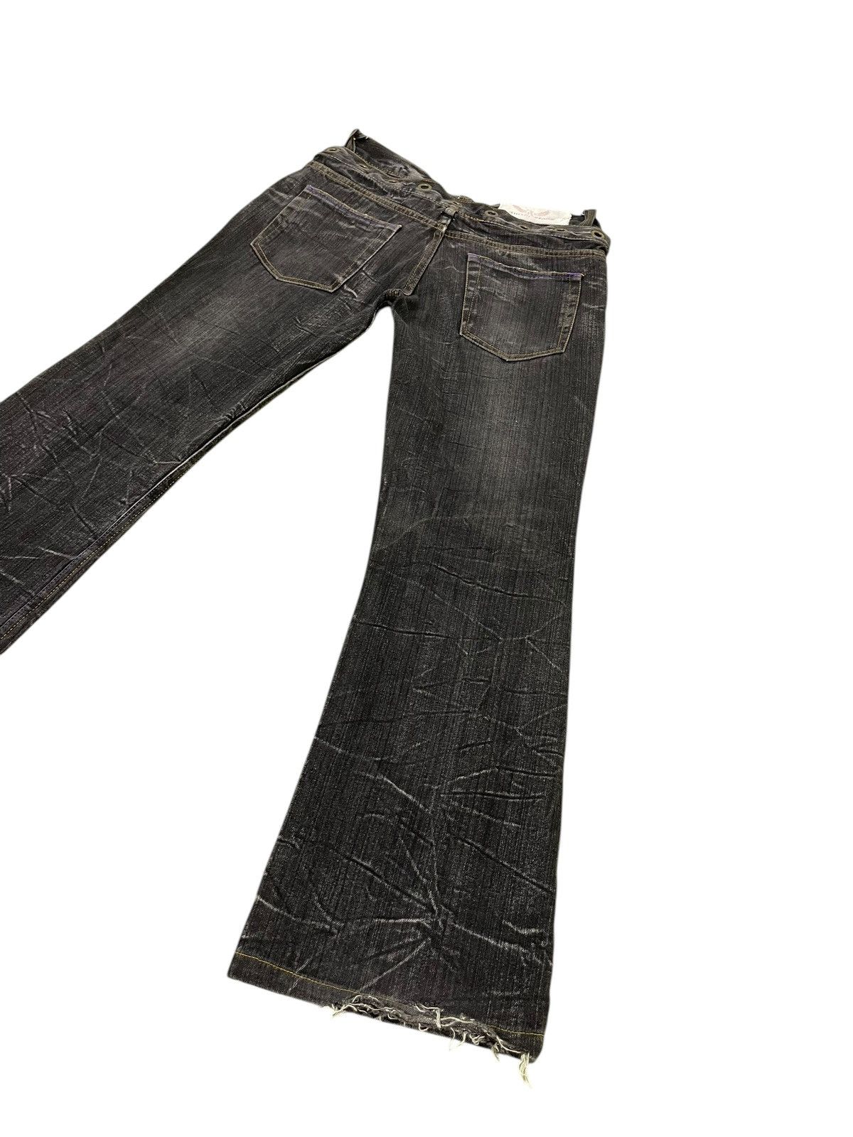 Japanese Brand Double Waist Flare Jeans Antful Distress Boot Cut 8🟦 Size US 31 - 13 Thumbnail