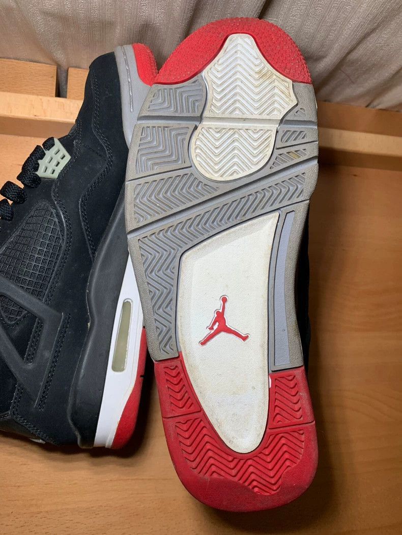 Adidas Adidas Air Jordan AJ4 Bred Basketball Shoes-2507 Size US 12 / EU 45 - 7 Thumbnail