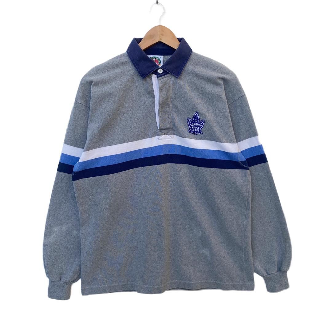 Barbarian × NHL × Vintage VINTAGE TORONTO MAPLE LEAFS BARBARIAN RUGBY SHIRT Size US L / EU 52-54 / 3 - 1 Thumbnail
