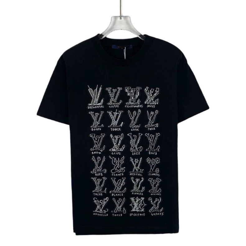 Louis Vuitton Louis Vuitton Black cotton crewneck T-shirt Size US XS / EU 42 / 0 - 1 Thumbnail