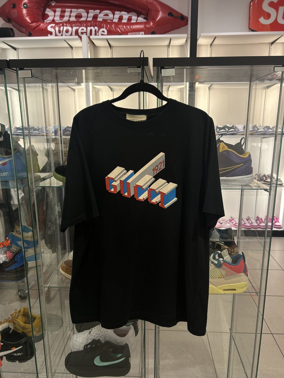 Gucci Gucci 3D 1921 logo tee Size US XXL / EU 58 / 5 - 1 Thumbnail