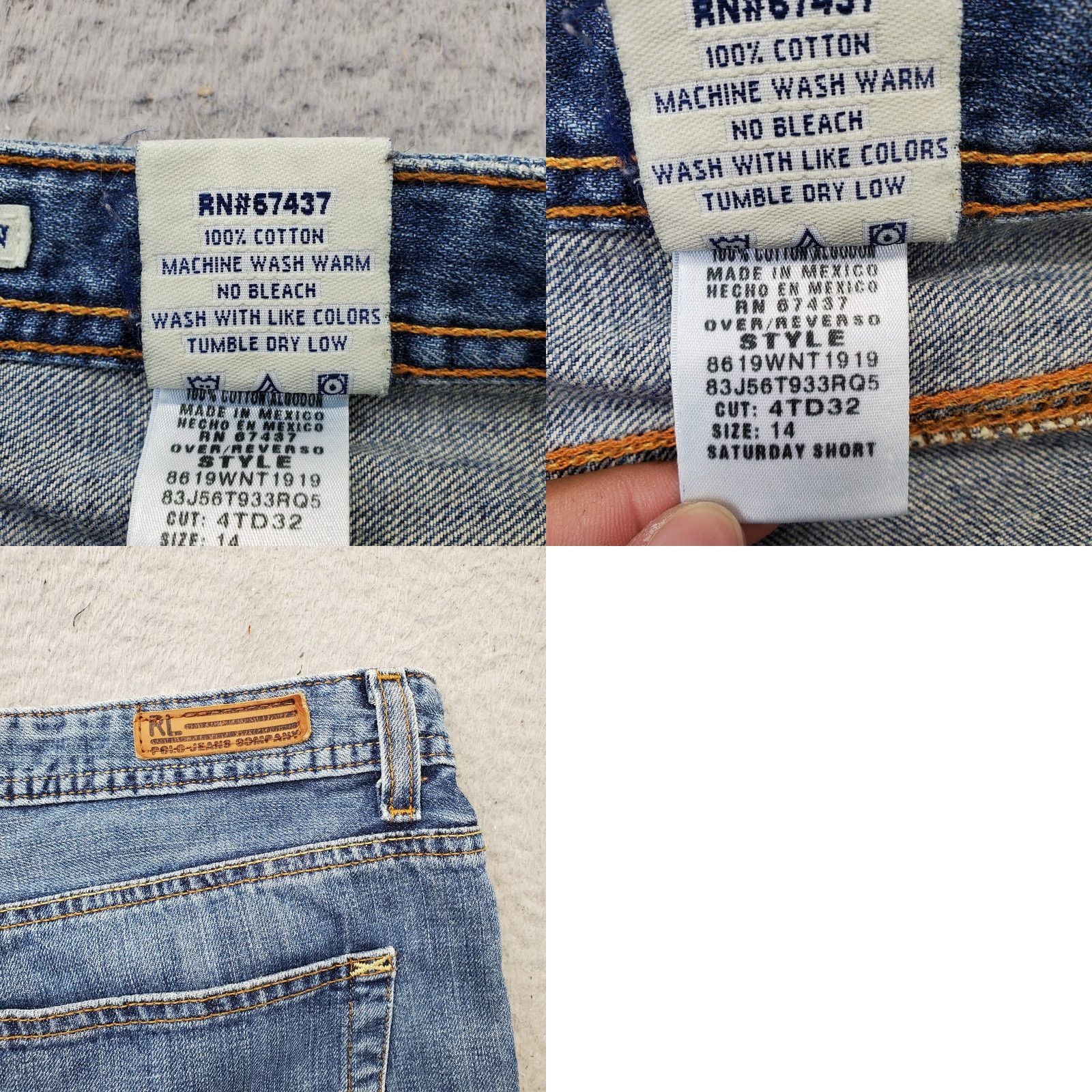 Denime Saturday Jeans Shorts Womens 32 Blue Denim Flat Front Side Slit Bermuda Wash Medium Beach Casual Womens Size 32 Denim Shorts Size 24" / US 00 / IT 34 - 8 Thumbnail