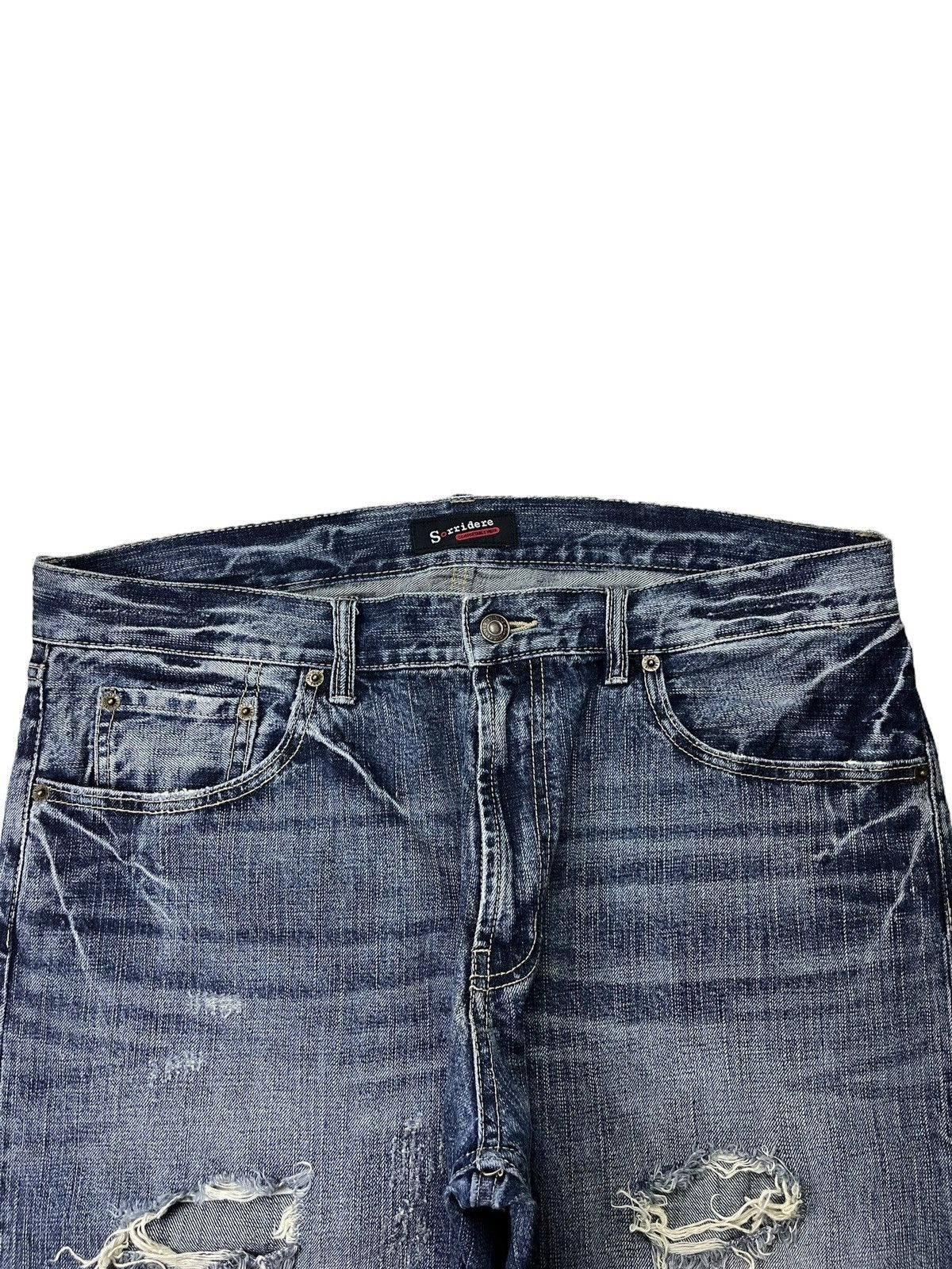 Japanese Brand Vintage Japanese Brand Bleached Style Distressed Baggy Jeans Size US 37 - 4 Thumbnail