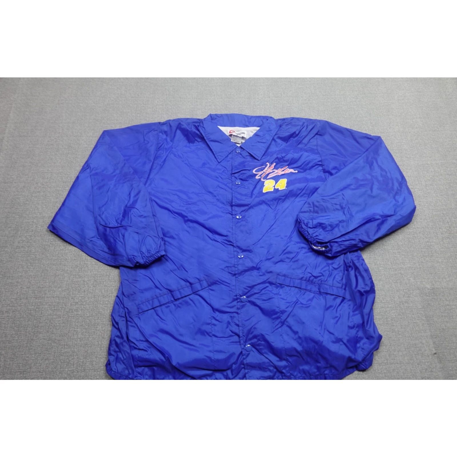 NASCAR VINTAGE Jeff Gordon Jacket Mens XL Blue Windbreaker Lined Nascar Swishy Snap Size US XL / EU 56 / 4 - 4 Thumbnail