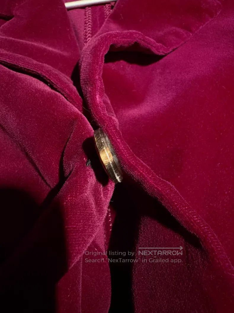Comme des Garcons Comme Des Garcons Rose Red Velvet Shirt Size M / US 6-8 / IT 42-44 - 7 Thumbnail