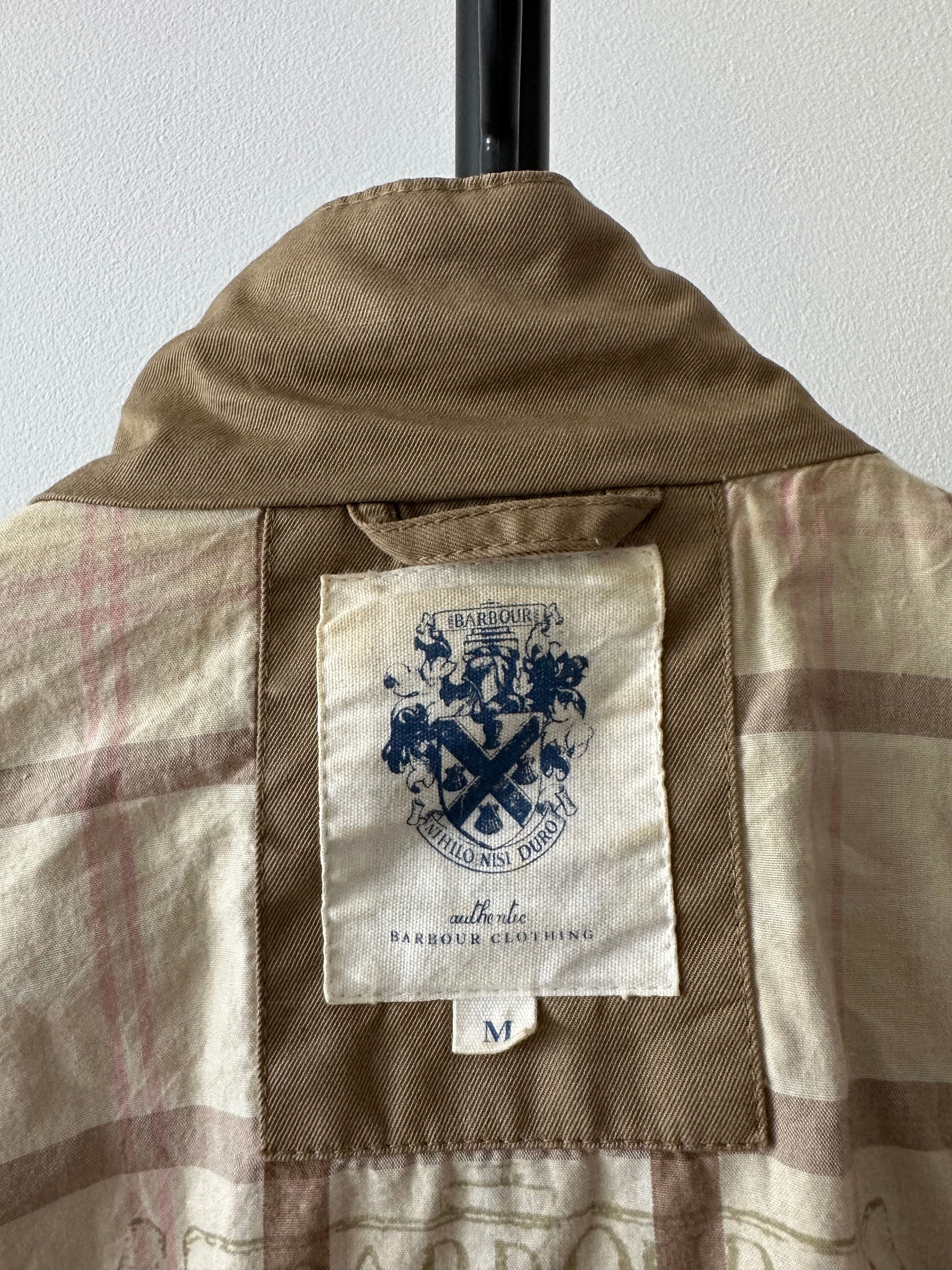 BARBOUR WASHED TWILL INTERNATIONAL T666 BELTED JACKET