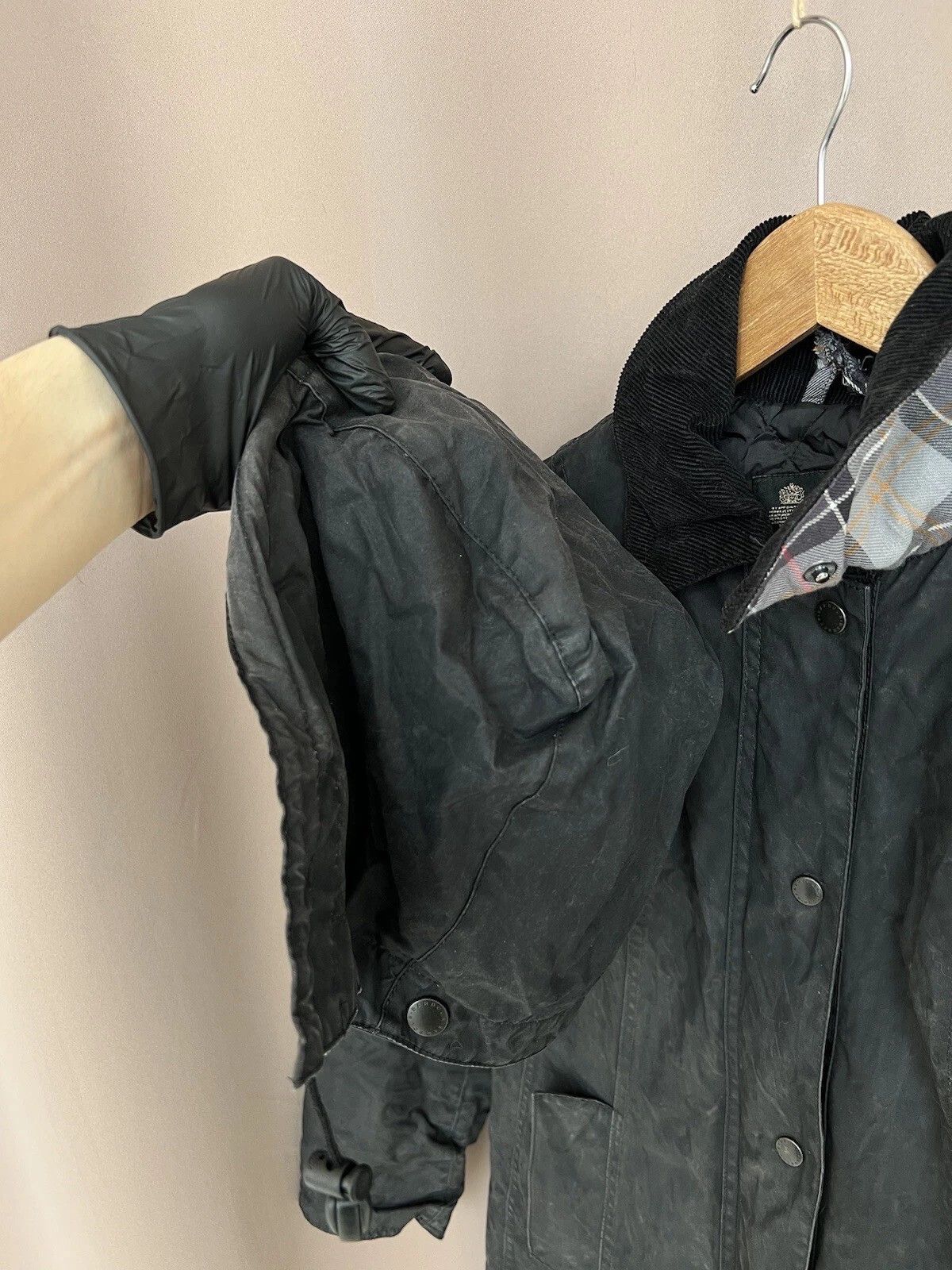 Barbour Barbour Wax Jacket Womens Size S/M or US 8 Full Zip Vintage Size S / US 4 / IT 40 - 10 Thumbnail