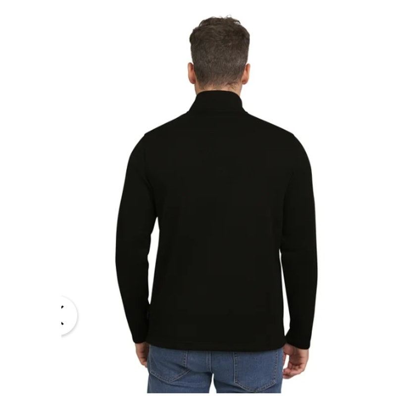 Chaps Chaps Men's Quarter Zip Fleece Sweater Size LARGE BLACK Size US L / EU 52-54 / 3 - 5 Thumbnail