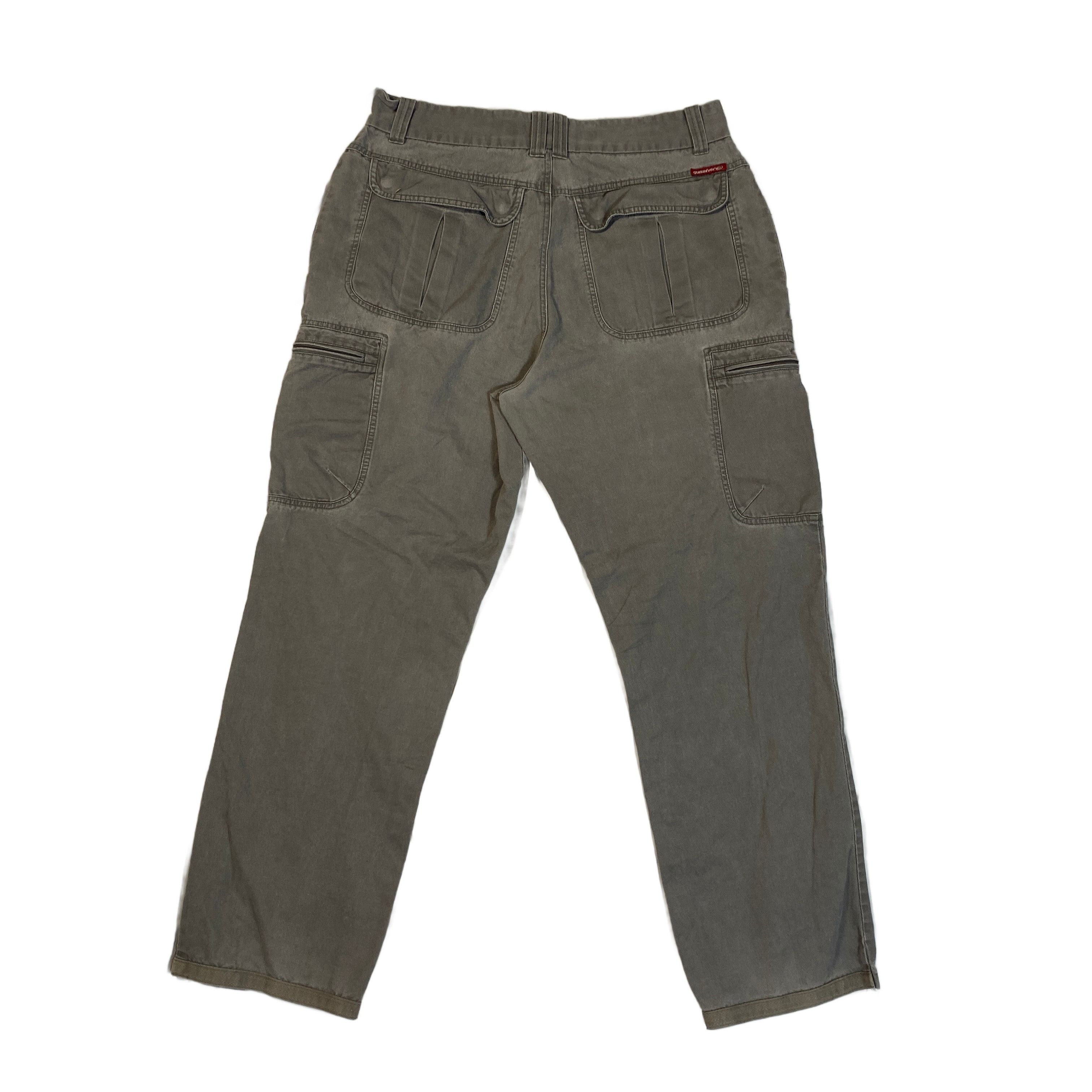 Quicksilver Vintage Quiksilver Y2K Grey Cargo Pants 36x30 Size US 36 / EU 52 - 2 Thumbnail