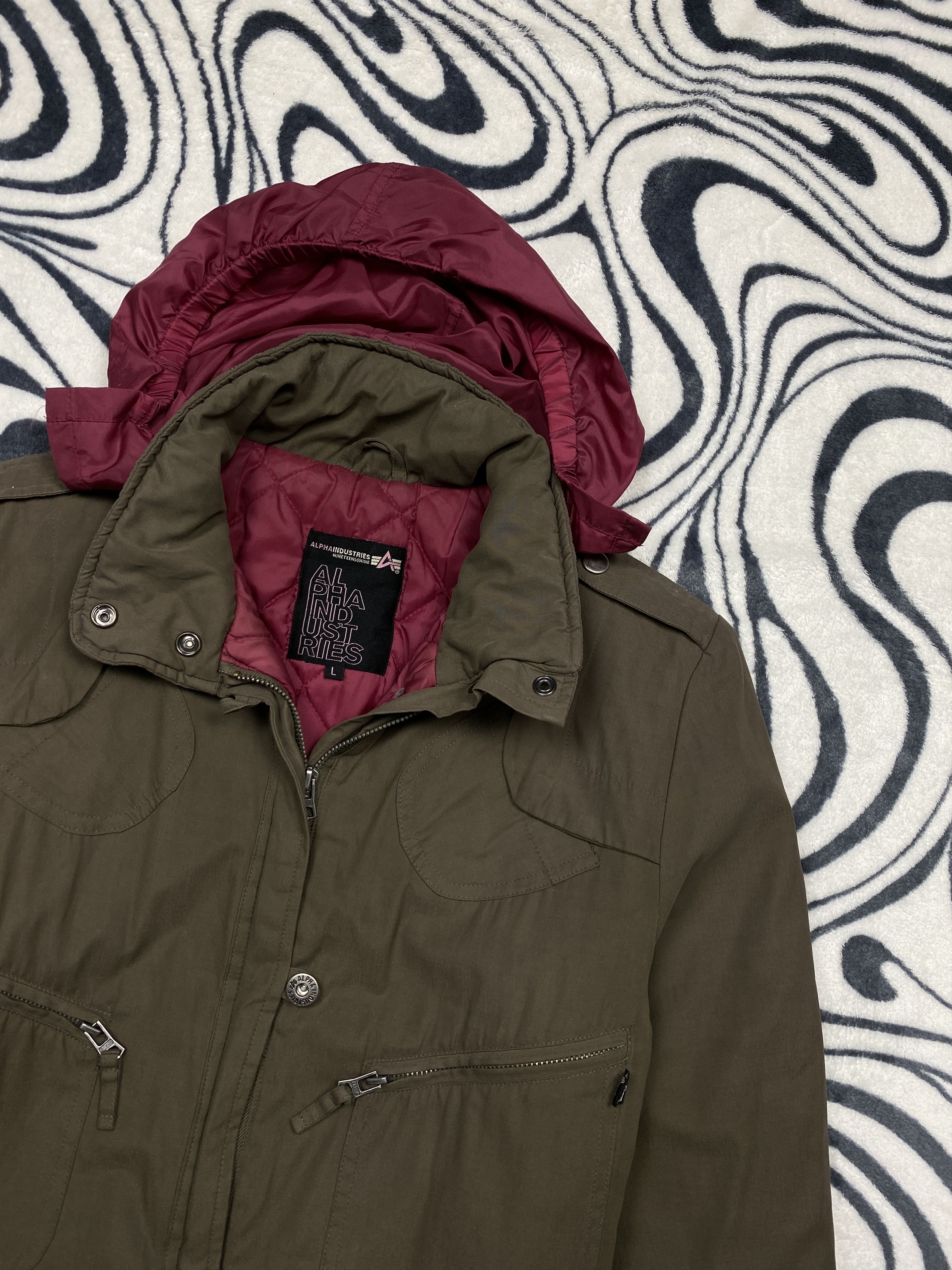 Alpha Industries × Vintage Alpha Industries Vintage Ladies Jacket Size L / US 10 / IT 46 - 2 Thumbnail