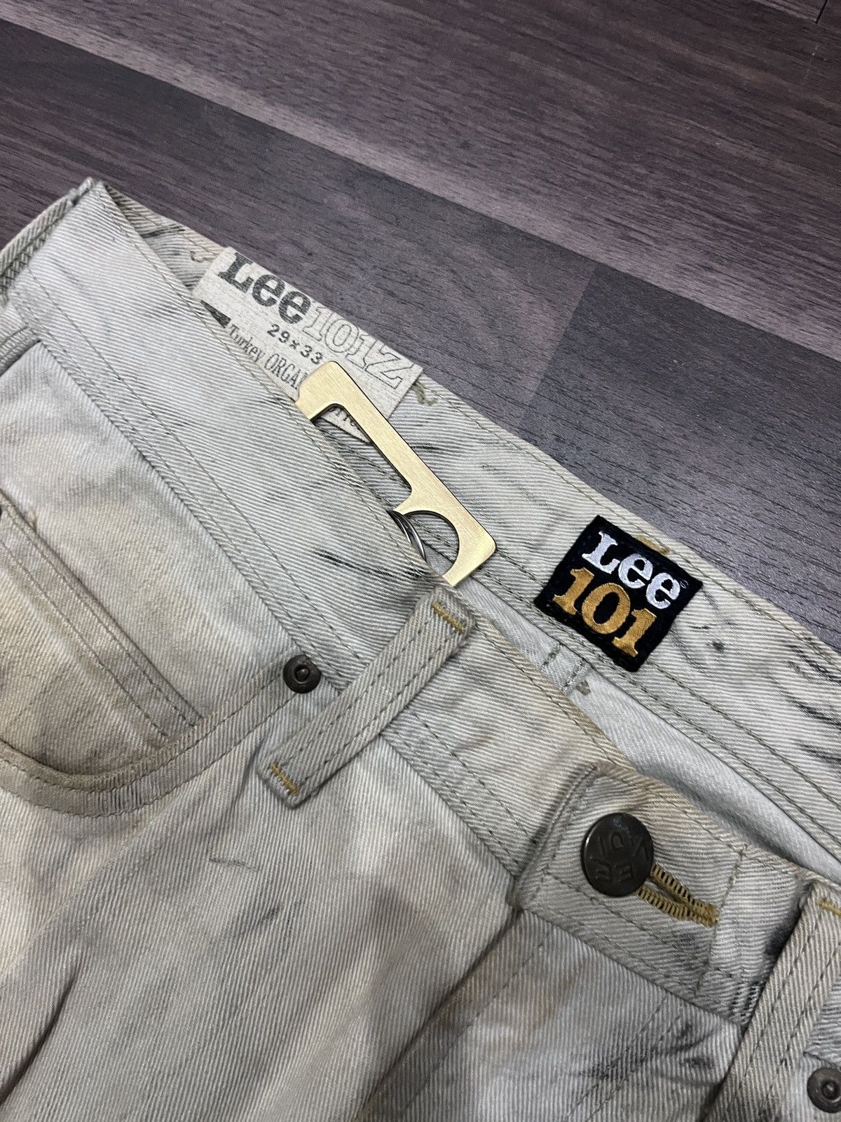 Lee RARE ❗️ Lee Vintage Acid Wash Jean LGB Inspired💥 Size US 29 - 4 Thumbnail
