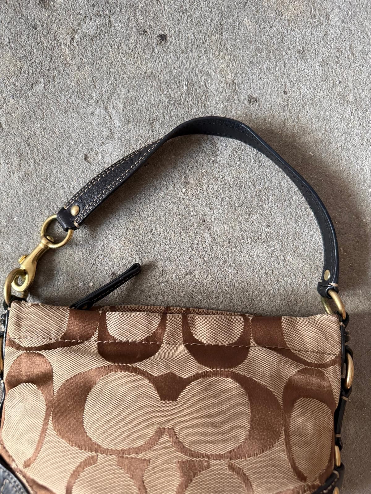 Coach Coach Signature Mini Carly Shoulder Bag Beige/Black Size ONE SIZE - 3 Thumbnail