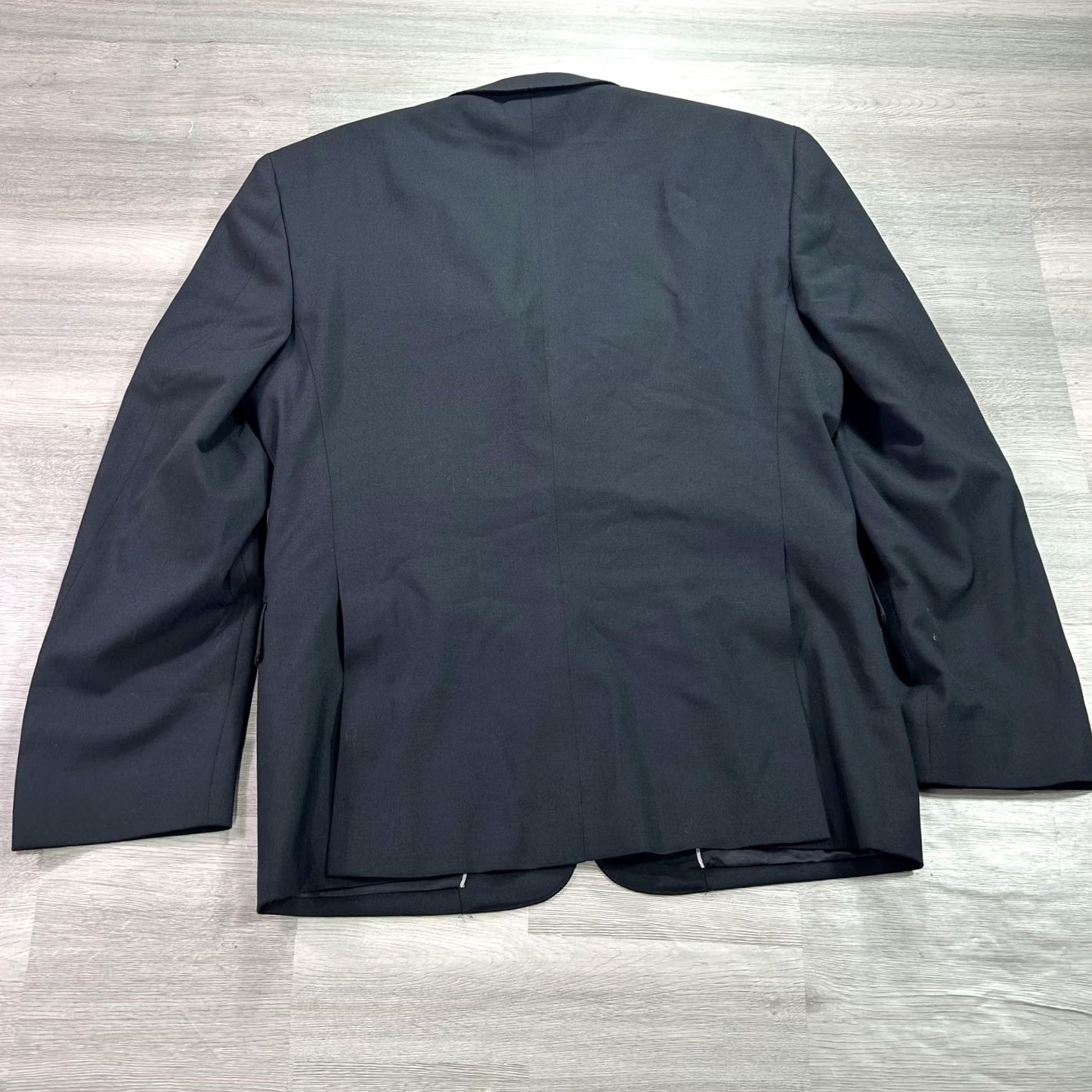 Vintage Versace Collection Suit Jacket Mens 48R Black Wool 2 Button Made In Croatia Size 48R - 2 Thumbnail