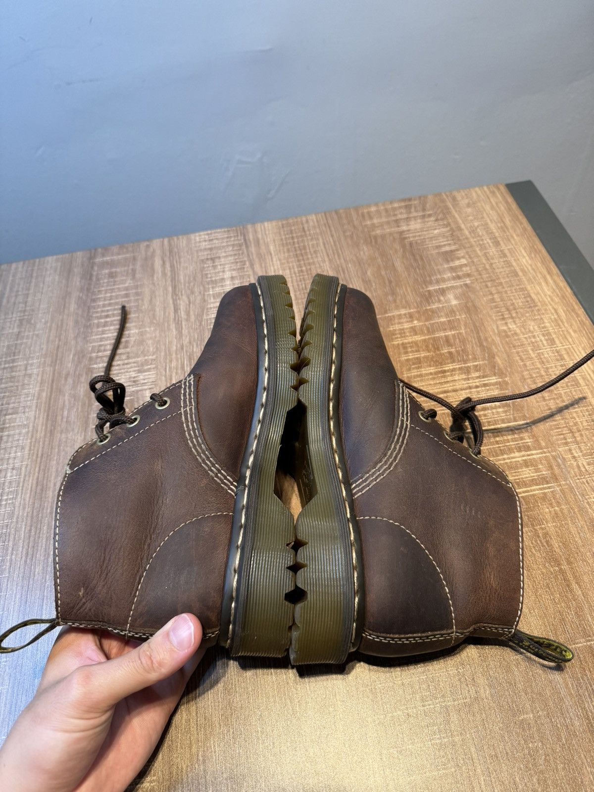 Dr. Martens Mens TYRELL Dr Martens Brown Lace Up Boot Size 6 Boots Shoes Size US 6 / EU 39 - 5 Thumbnail