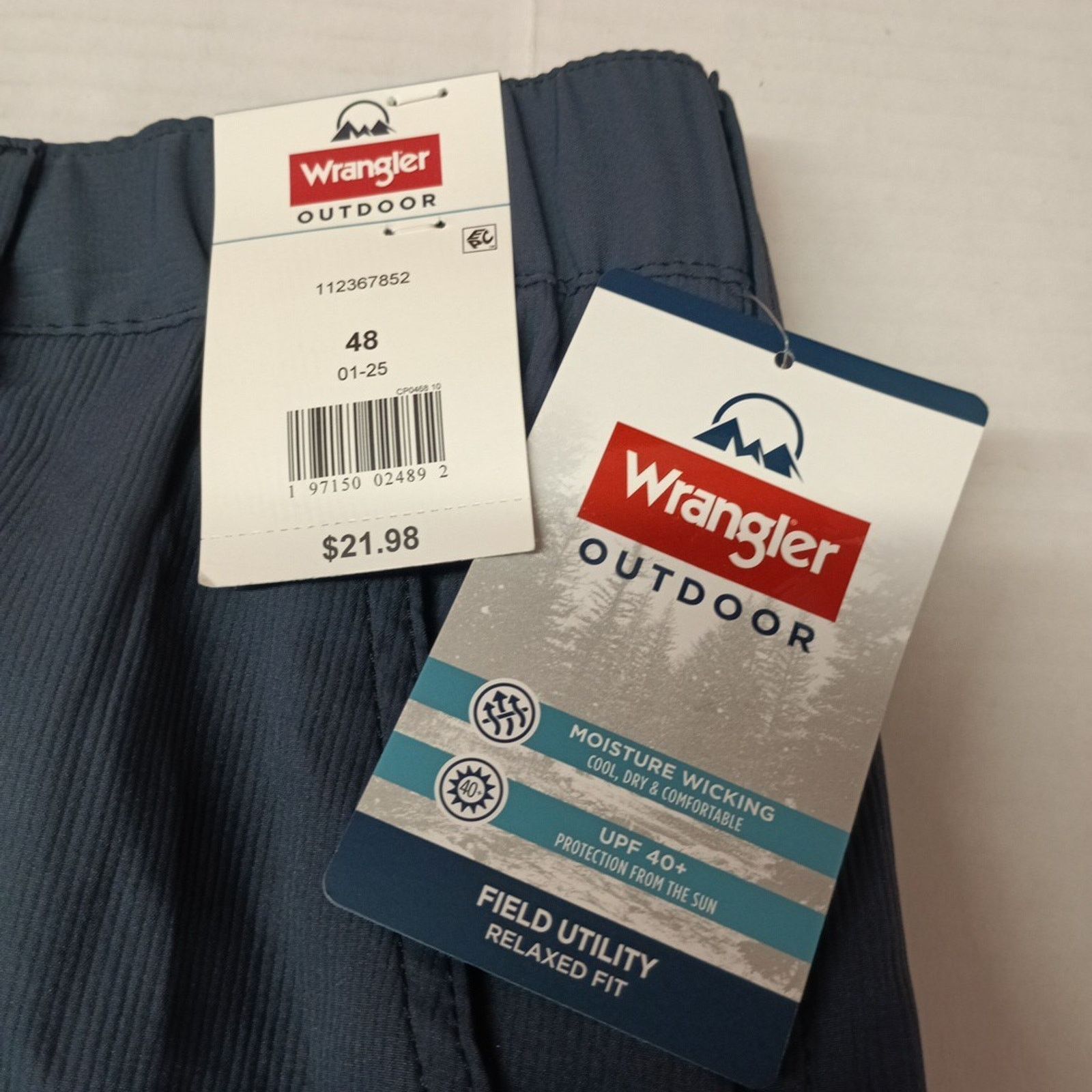 Wrangler Wrangler Men's Field Utility Shorts Size 48 Blue Relaxed Size US 44 / EU 60 - 2 Thumbnail