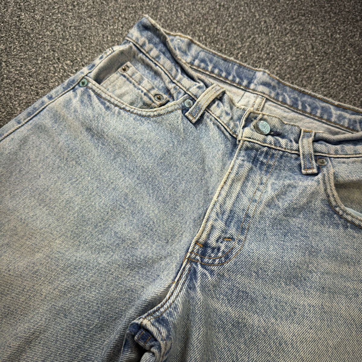 Levi's Vintage 90s Levis 505 Acid Washed Denim Made in Usa W27 Size US 27 - 14 Thumbnail