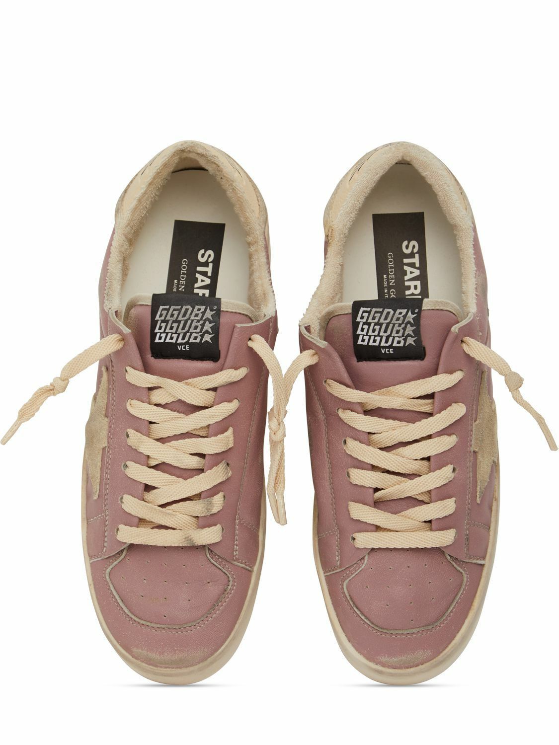 Golden Goose o1w1db10425 Stardan Low-Top Sneakers in Pink/Beige Size US 9 / IT 39 - 5 Thumbnail