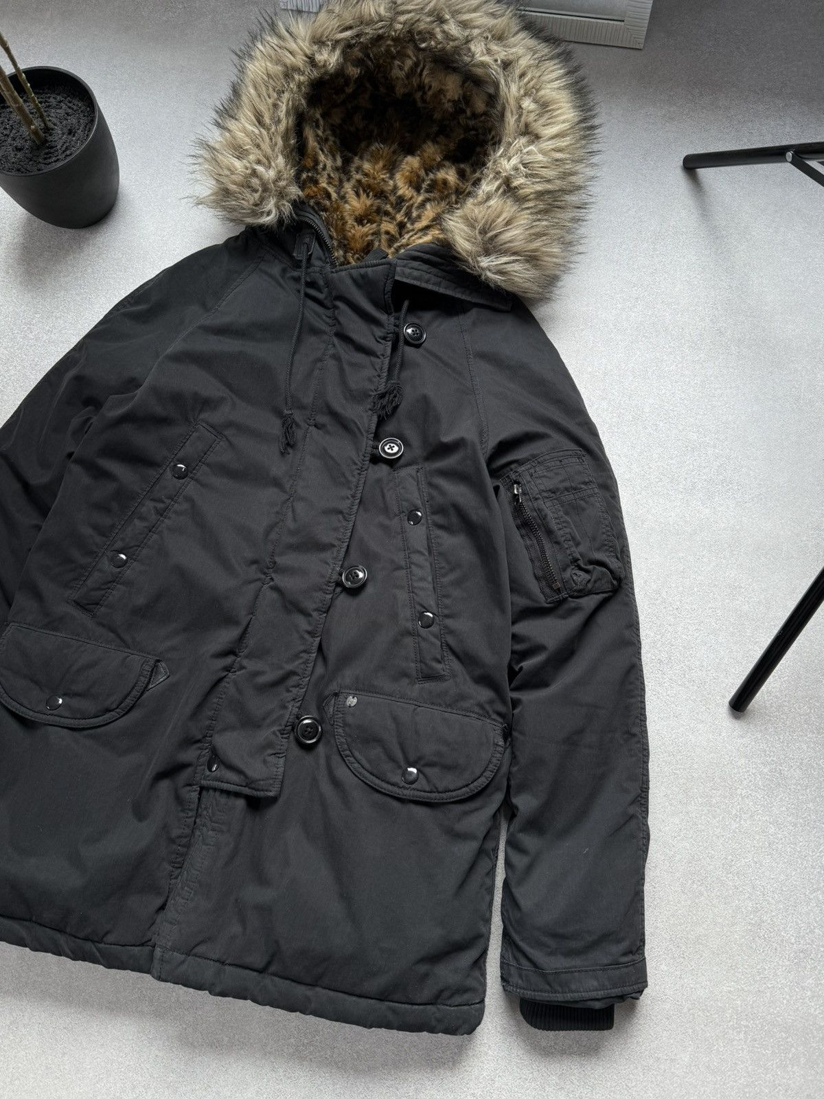Denim & Supply Ralph Lauren Denim & Supply Ralph Lauren Faux Fur Parka Jacket Hooded Size XS / US 0-2 / IT 36-38 - 5 Thumbnail