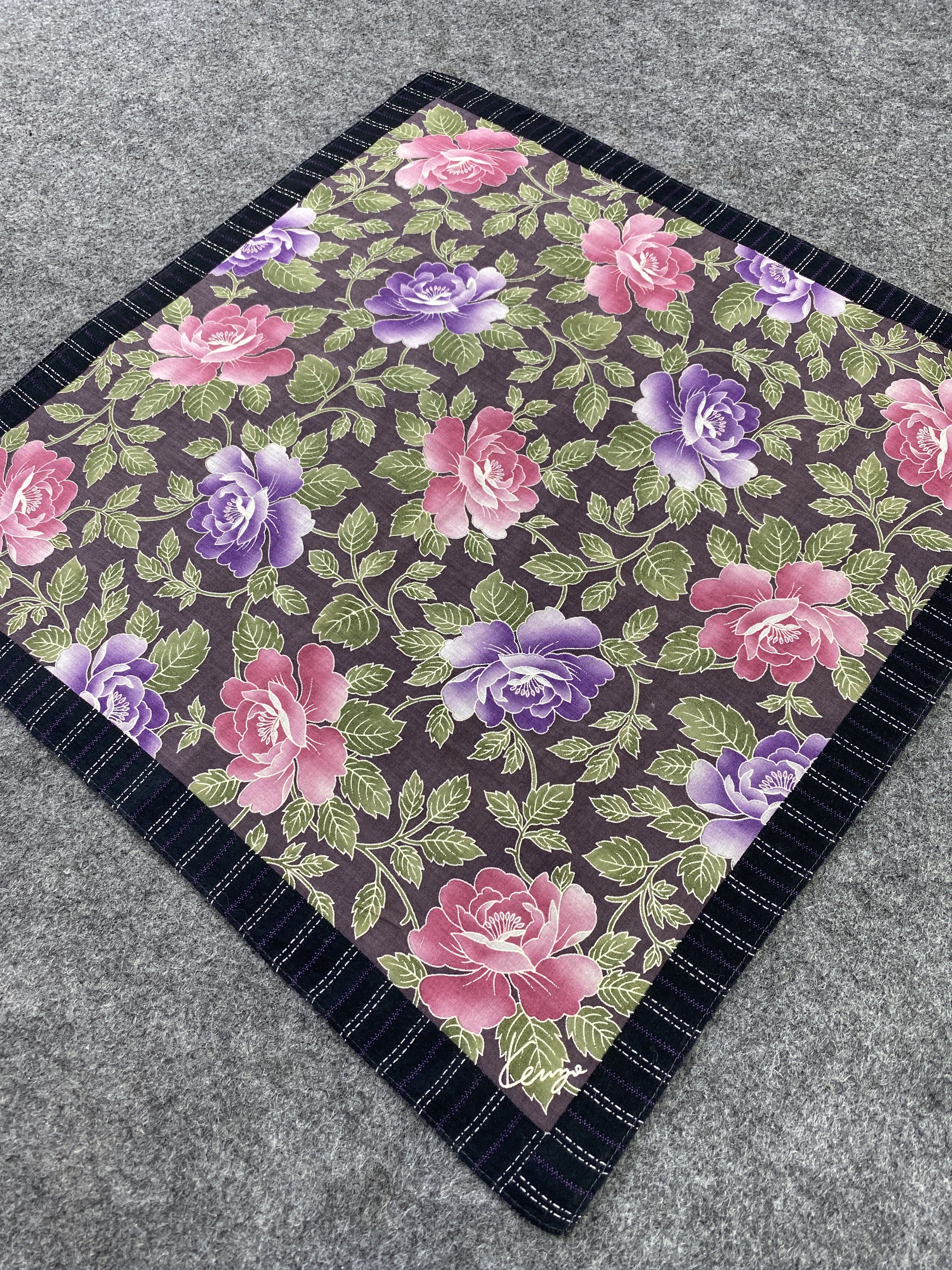 Kenzo × Vintage Kenzo Handkerchief / Bandana / Neckerchief / Headscarf-B133 Size ONE SIZE - 4 Thumbnail