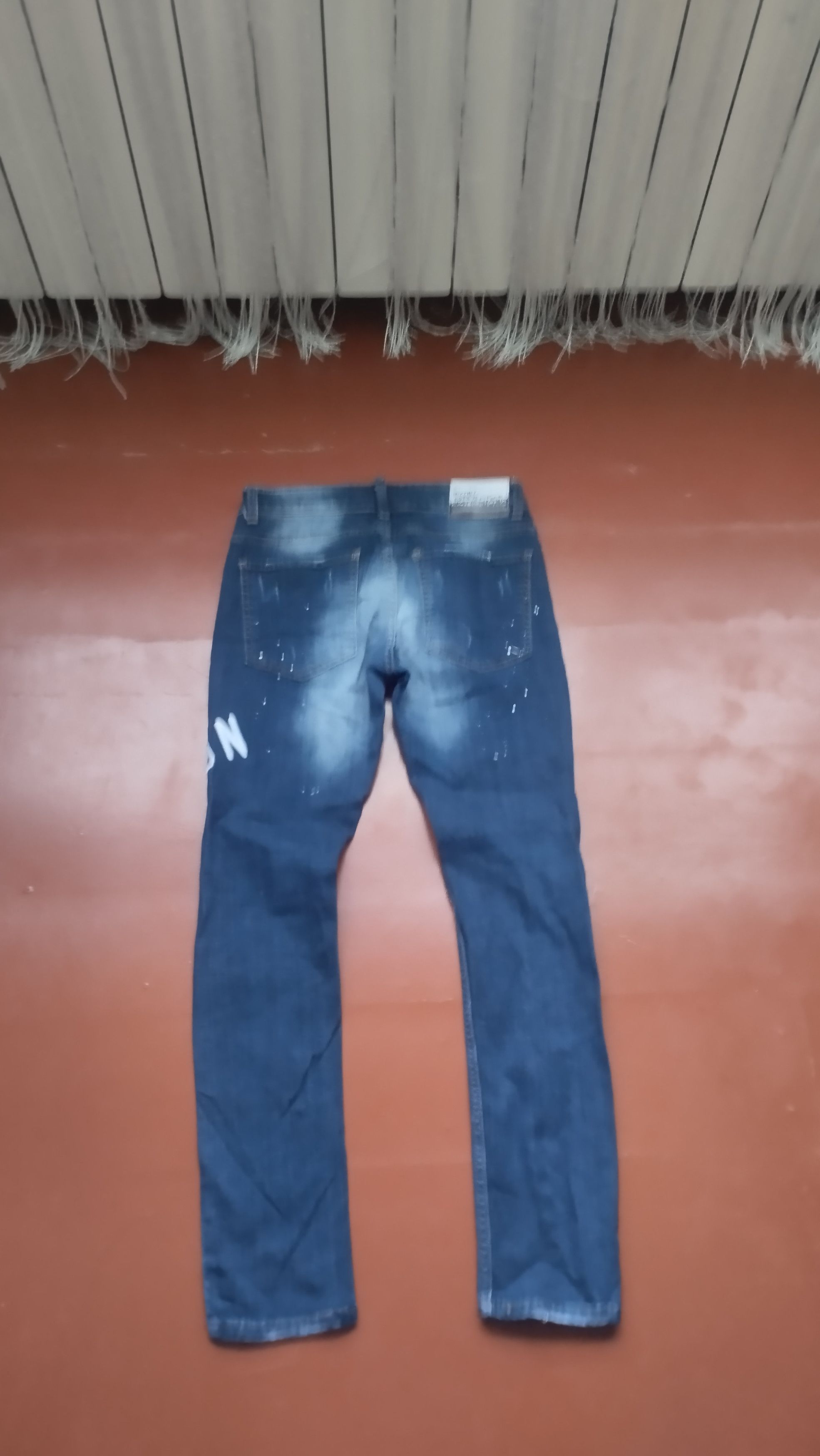 Black Icon × Dsquared2 Rare Drip DSQUARED2 ICON2 Denim Slim fit Size US 28 / EU 44 - 2 Thumbnail