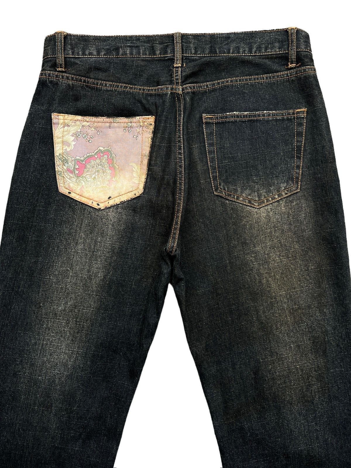 Japanese Brand Freebeat Sukarjan Distressed Patchwork Rusty Jeans 34x28.5 Size US 34 / EU 50 - 4 Thumbnail