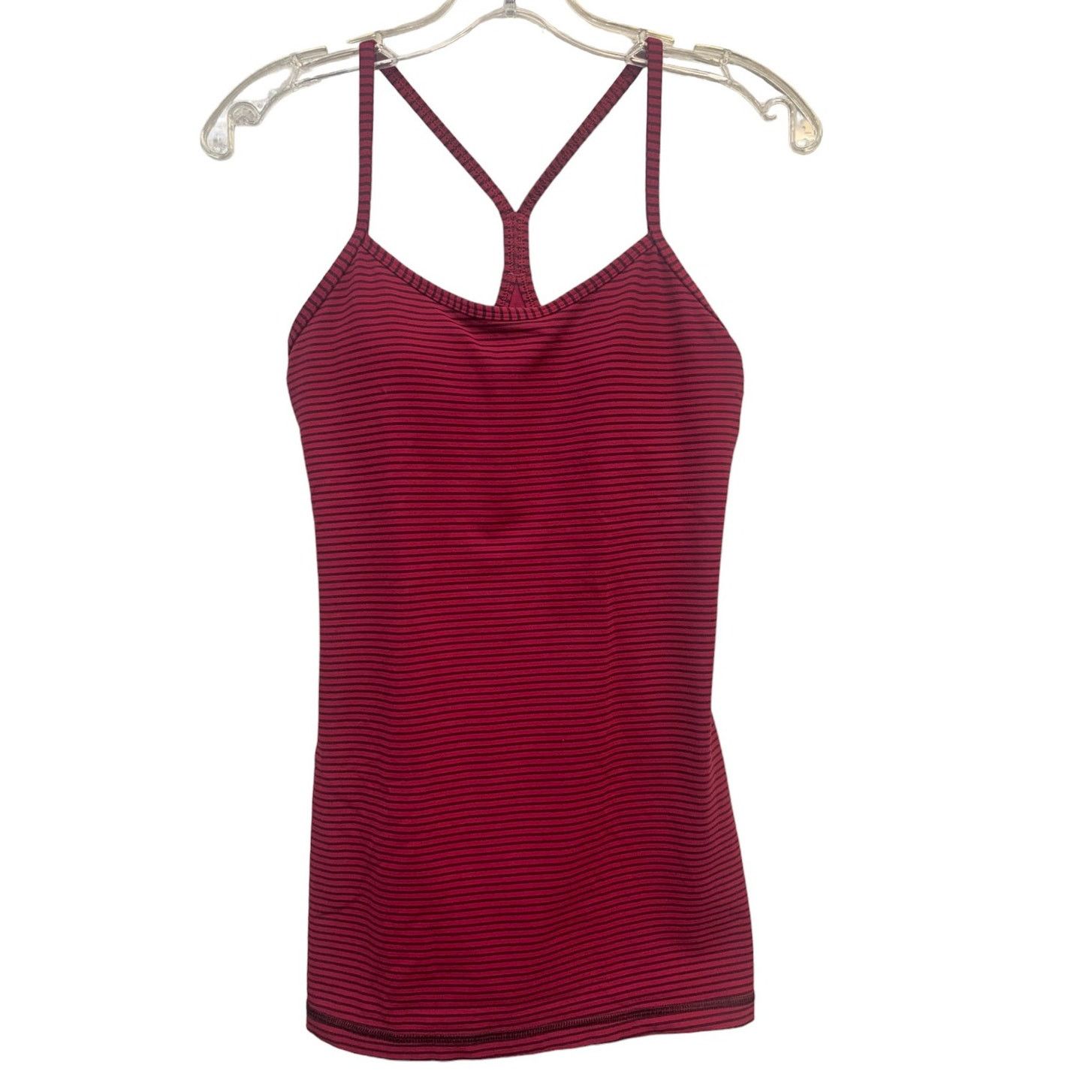 Lululemon Lululemon Power Y Tank *Luon Hyper Stripe Bumble Berry SZ 6 Size M / US 6-8 / IT 42-44 - 3 Thumbnail