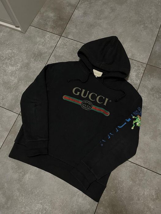 Gucci Gucci Dragon Embroidered logo hoodie Grailed