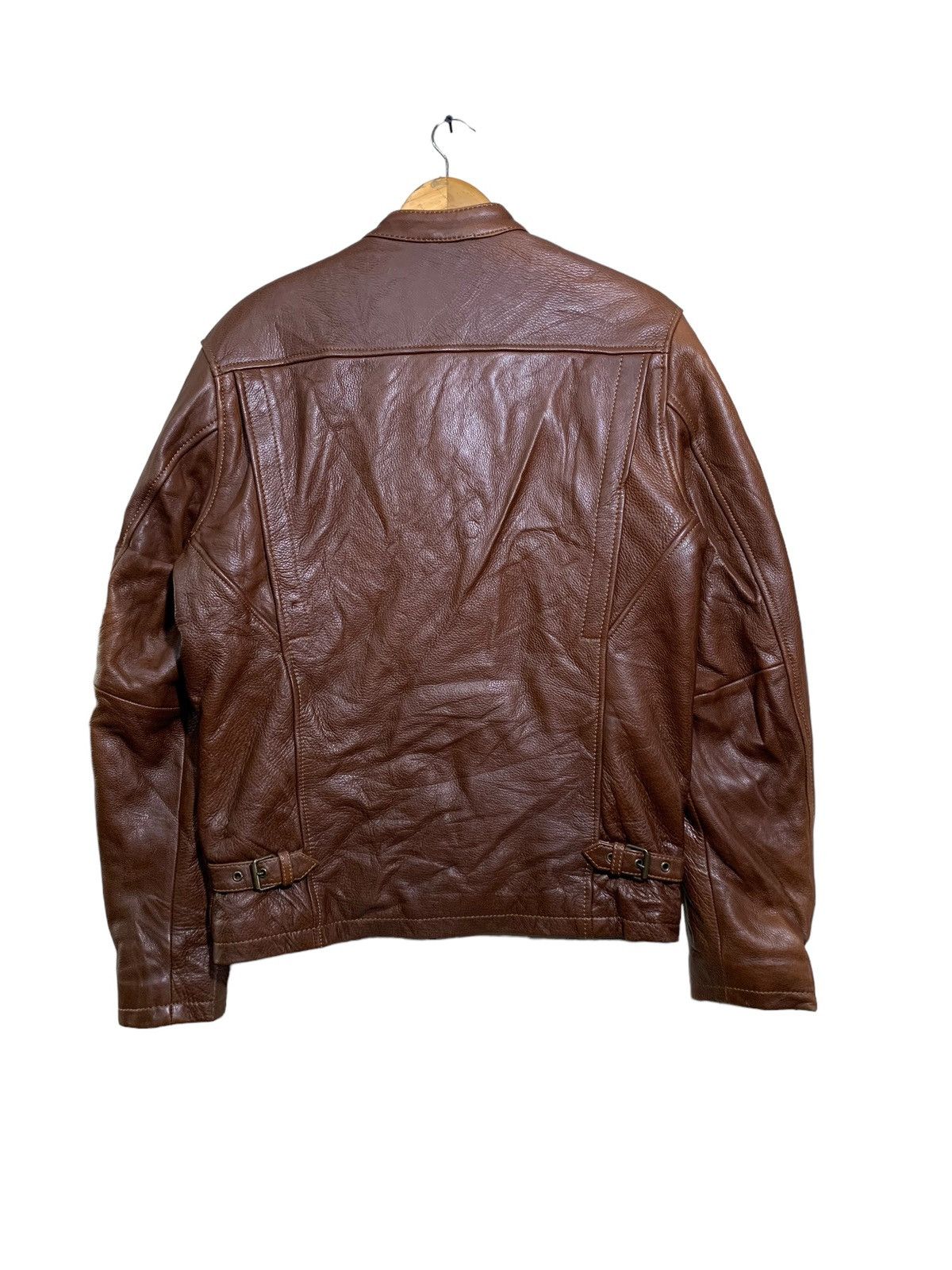 Genuine Leather 🔥DEGNER CLASSIC LEATHER CAFERACER BIKER JACKETS Size US XL / EU 56 / 4 - 5 Thumbnail