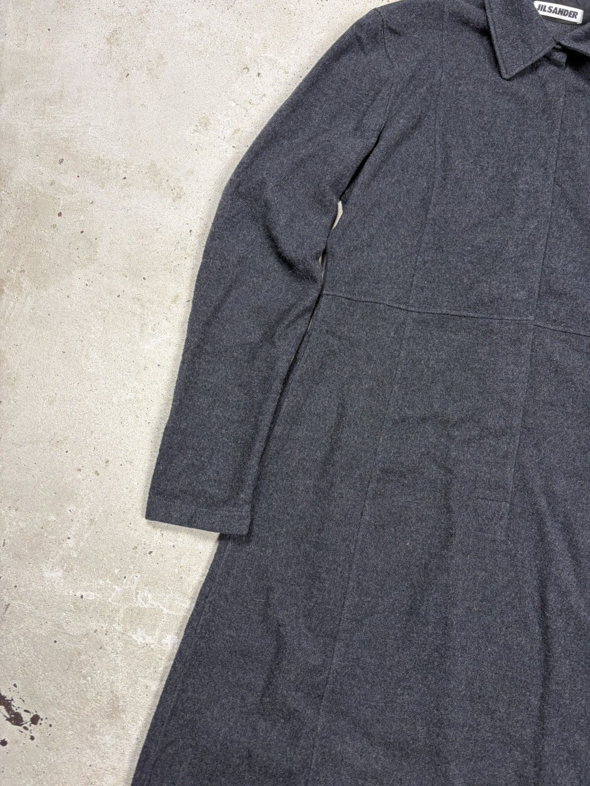 Jil Sander Jil Sander Virgin Wool Blend Black/Gray Long Sleeve Dress Size XS / US 0-2 / IT 36-38 - 6 Thumbnail