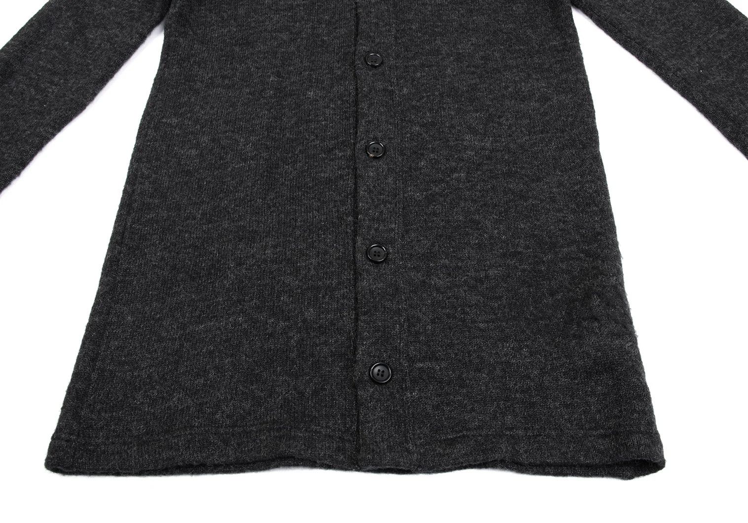 Comme des Garcons Homme Plus Acrylic Blend Knit Cardigan in Charcoal, Size S Size US S / EU 44-46 / 1 - 6 Thumbnail