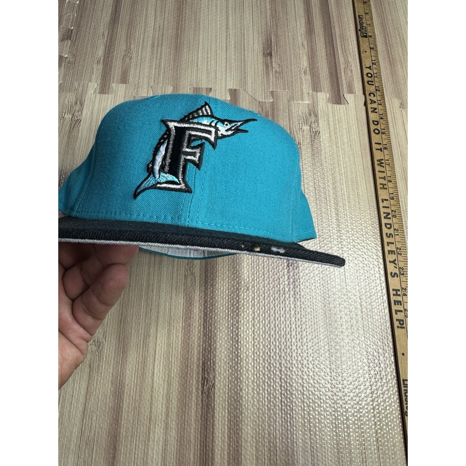New Era Florida Marlins New Era 7 3/8 Authentic NWT Size ONE SIZE - 4 Thumbnail