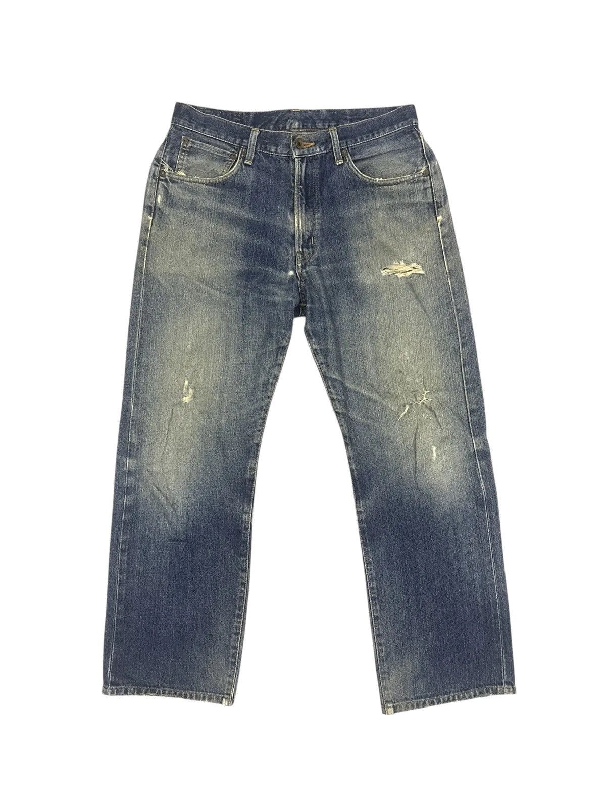 Edwin Vintage Edwin 505X Selvedge Jeans - Distressed Size US 33 - 1 Thumbnail