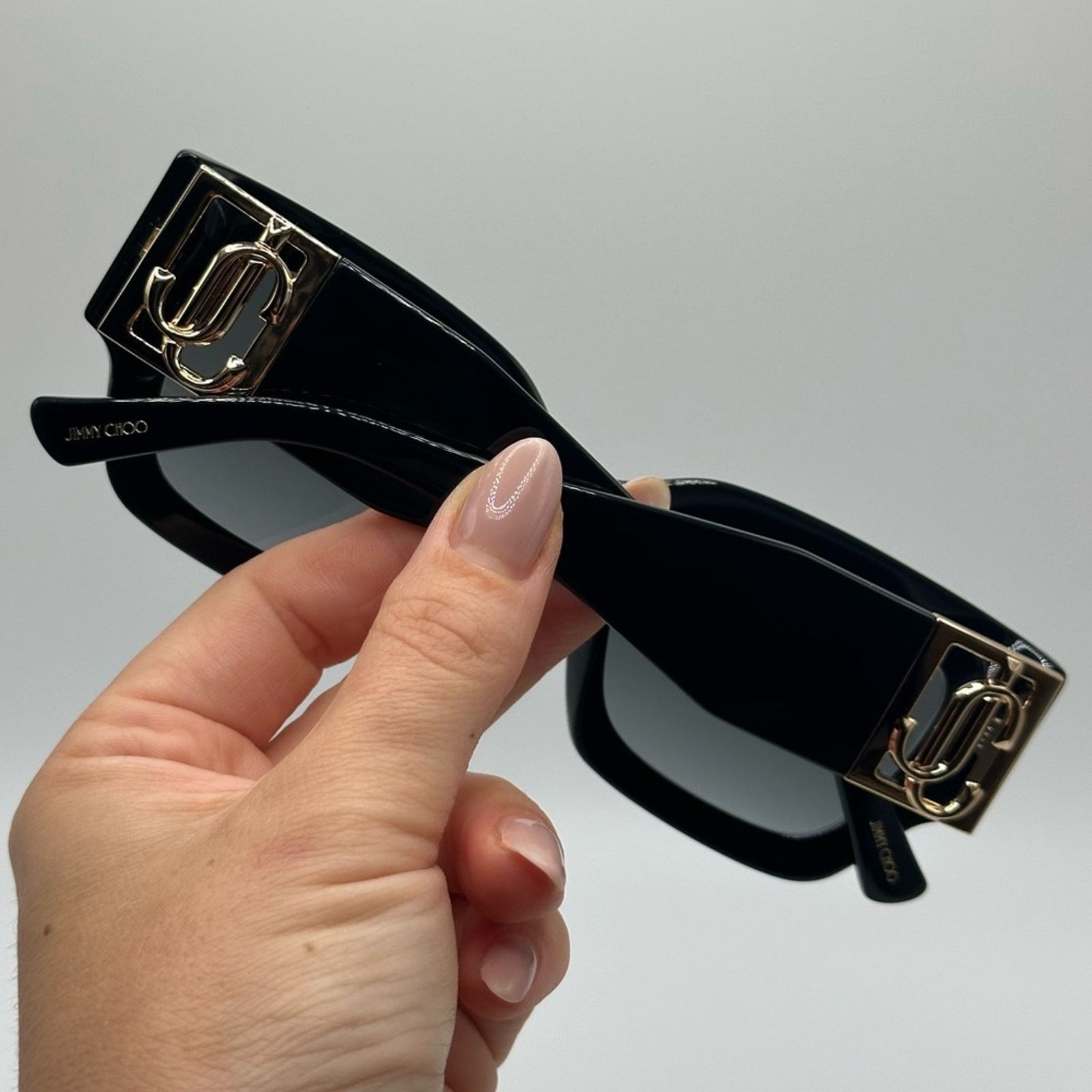 Jimmy Choo BRAND NEW JIMMY CHOO NENA/S 807 Black Women Sunglasses Size ONE SIZE - 11 Thumbnail