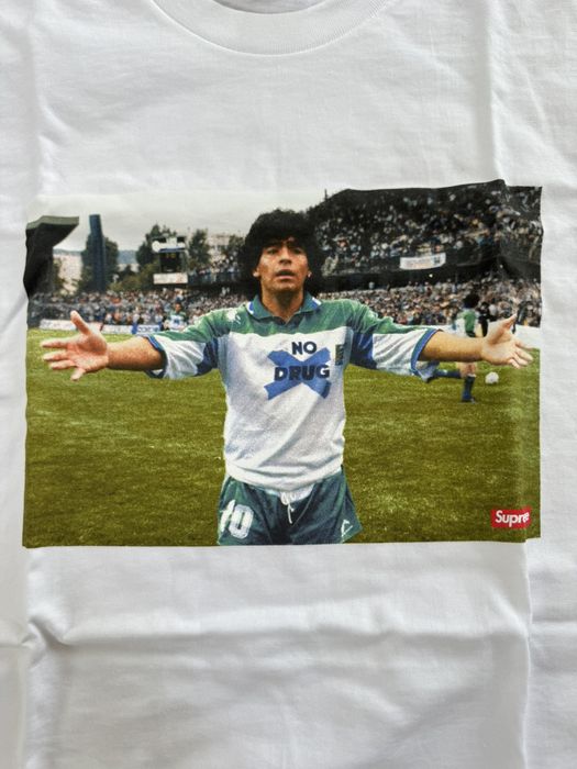 Supreme Maradona Tee White | Grailed