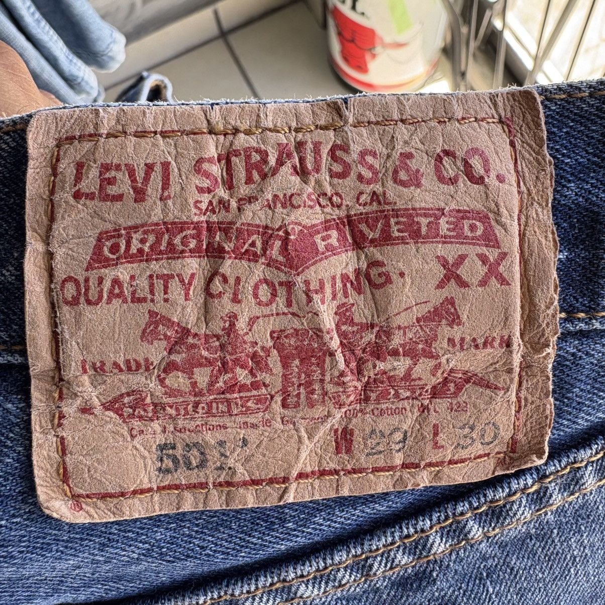 Levi's VTG Levis 501 Jeans Mens 29x32 Blue Light Wash Straight Size US 29 - 6 Thumbnail